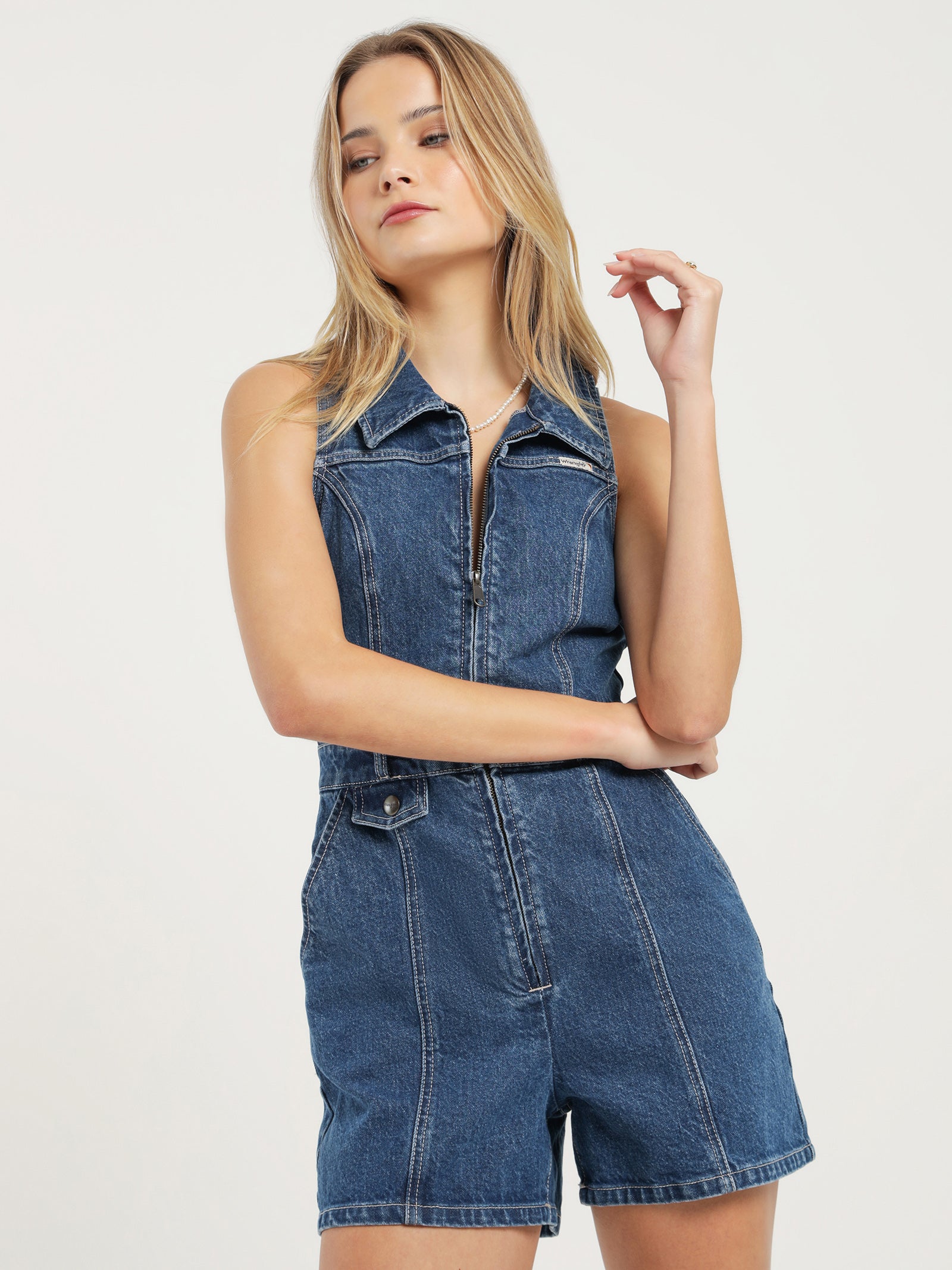 Guess bella best sale denim romper