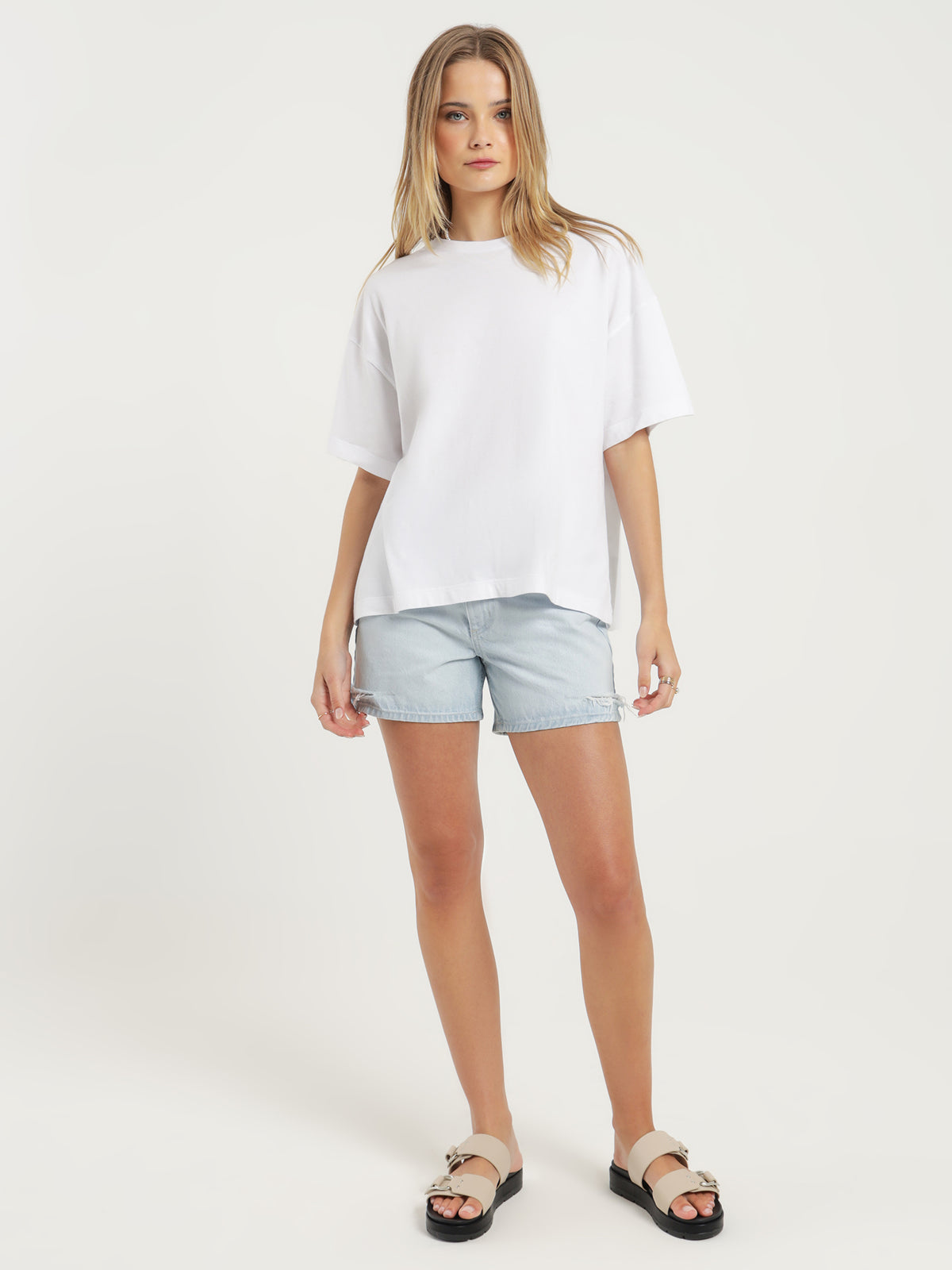 Nobody Denim Isla T-Shirt in White | XS