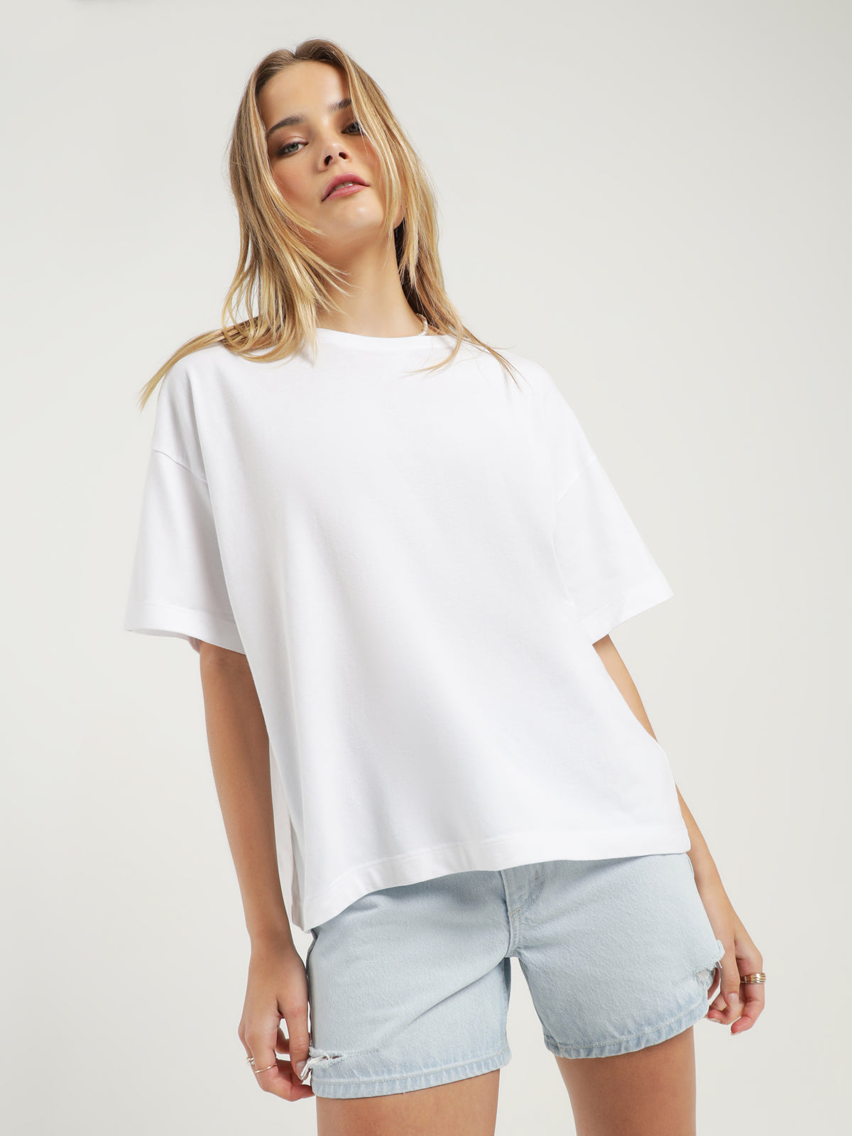 Nobody Denim Isla T-Shirt in White | XS