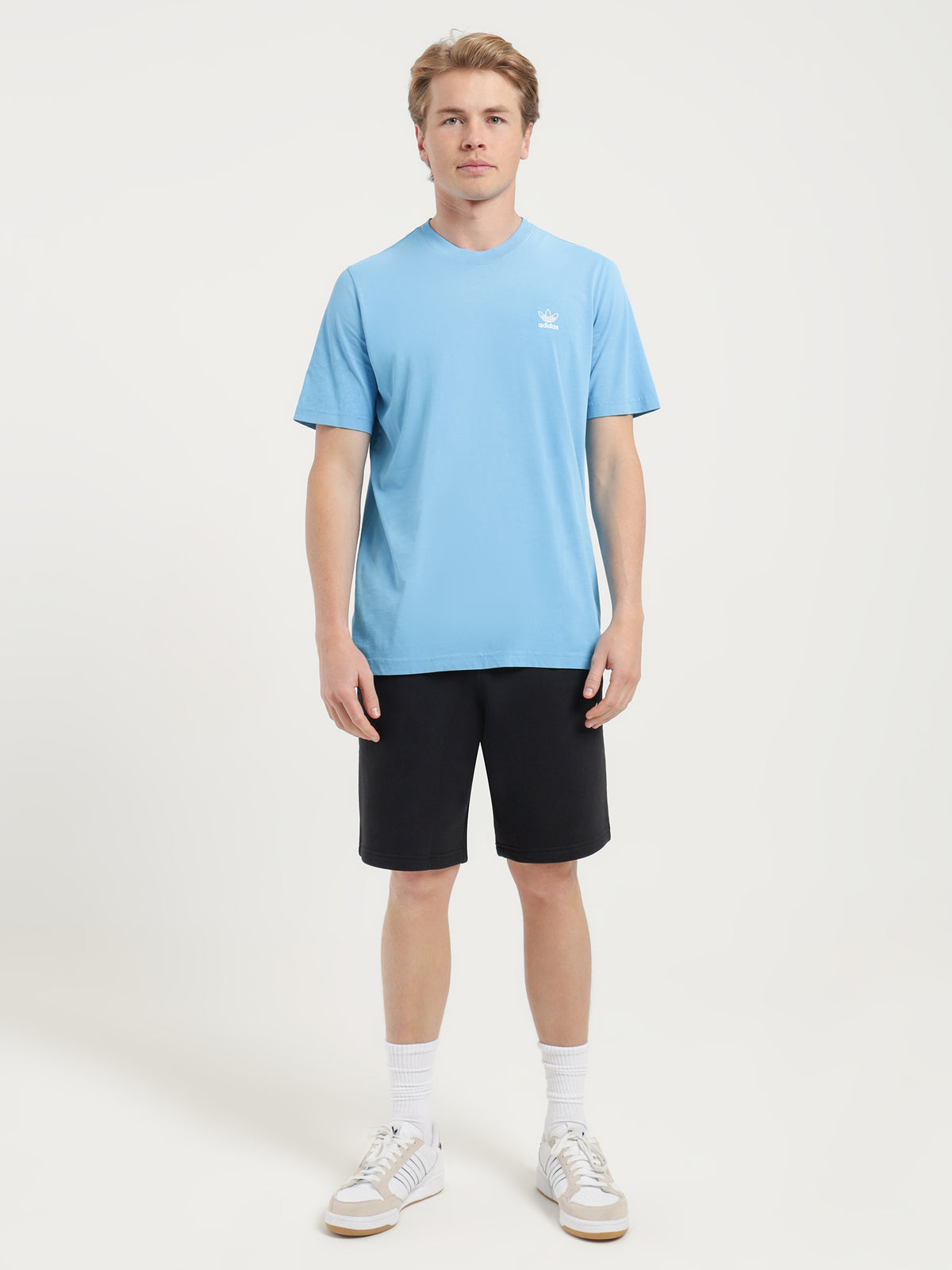 Adidas Essentials + Dye T-Shirt in Pulse Blue | Blue