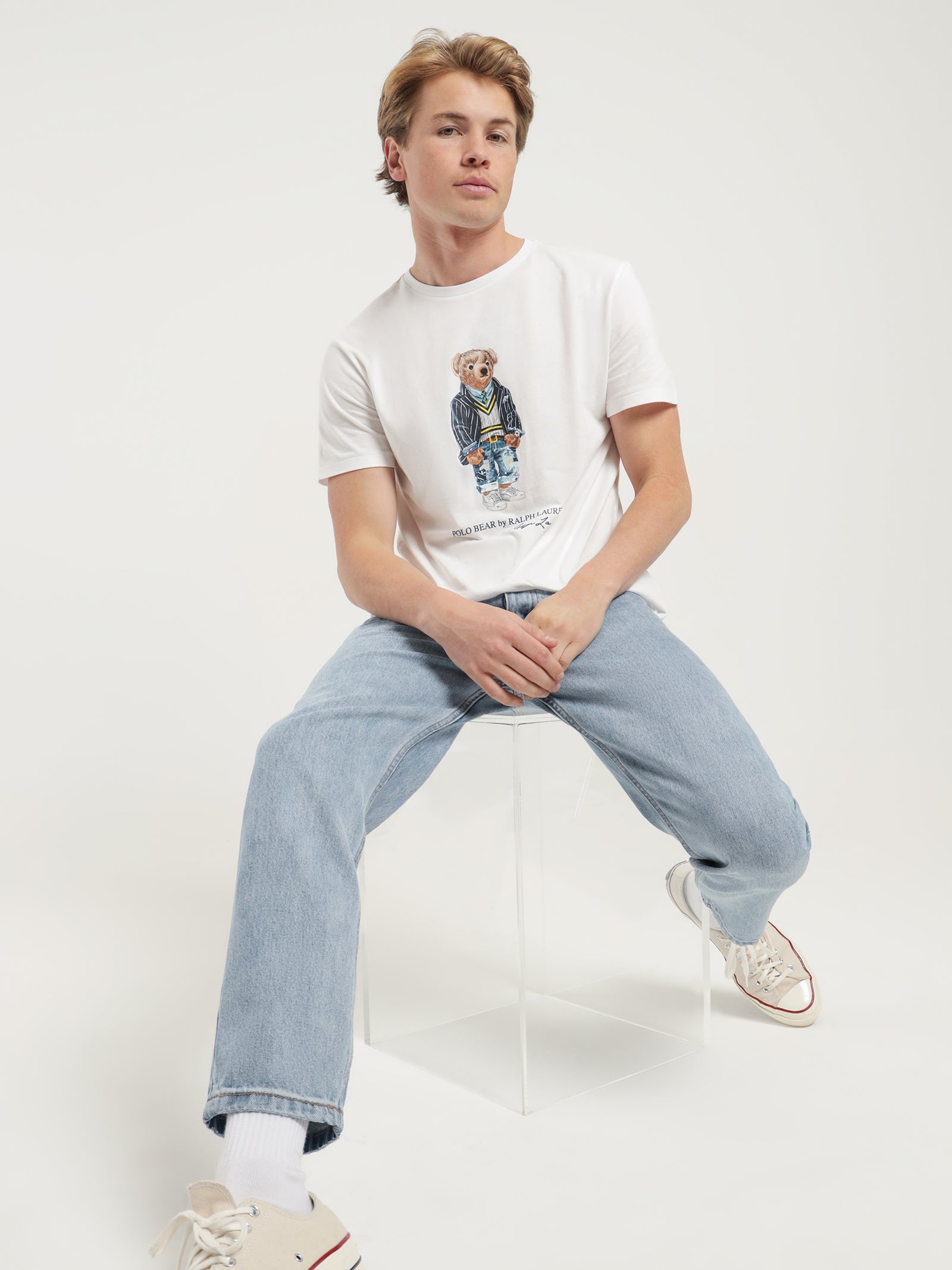 Heritage Bear T-Shirt in White