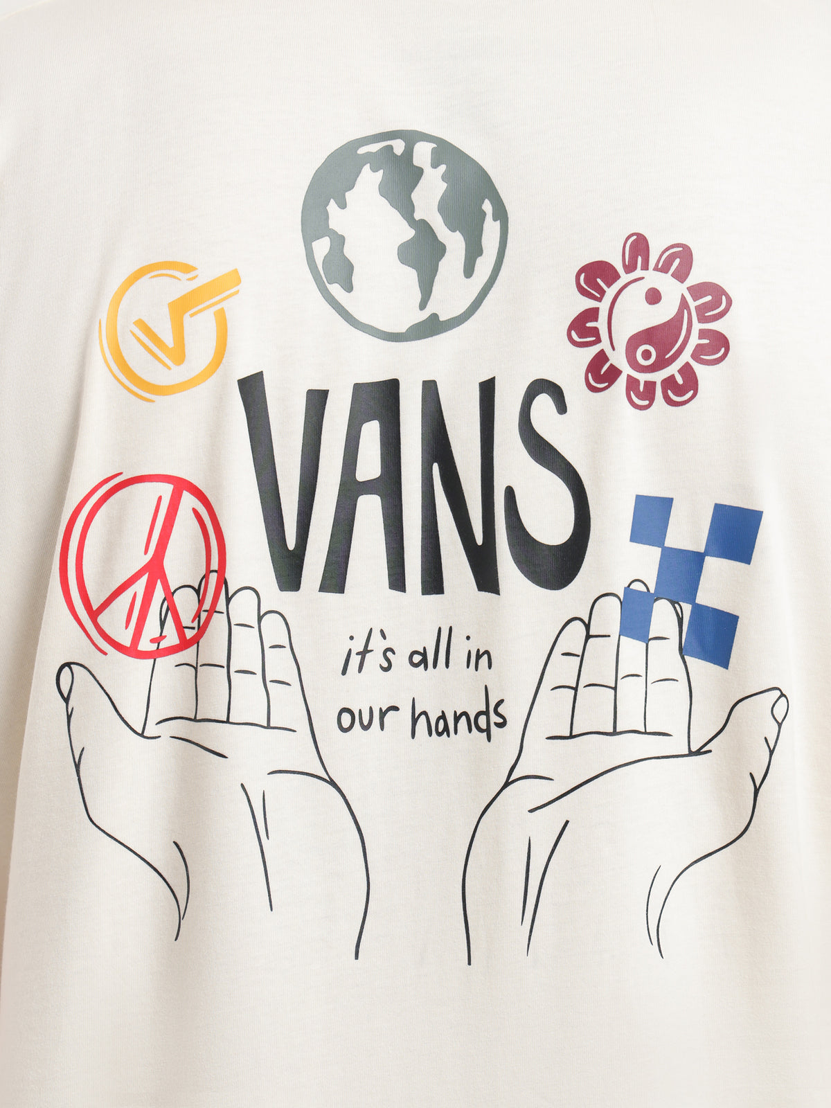 Vans In Our Hands T-Shirt in White | White