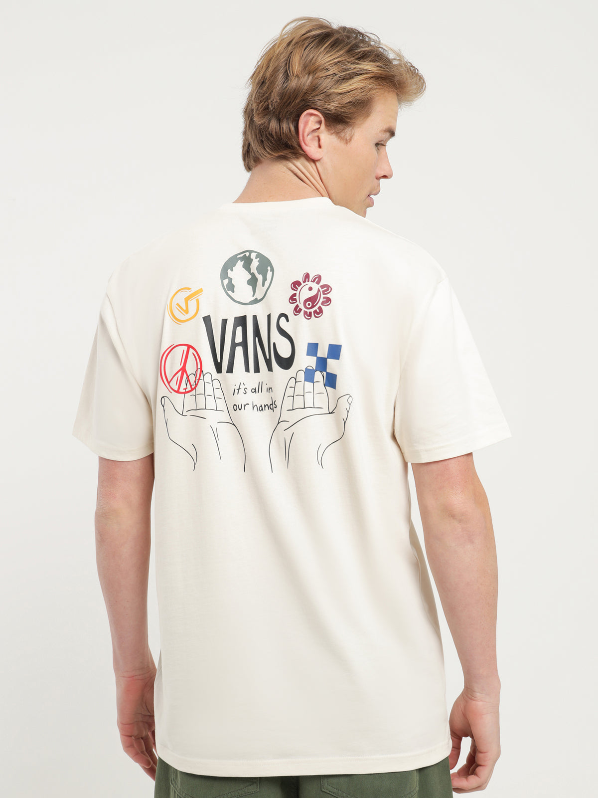 Vans In Our Hands T-Shirt in White | White