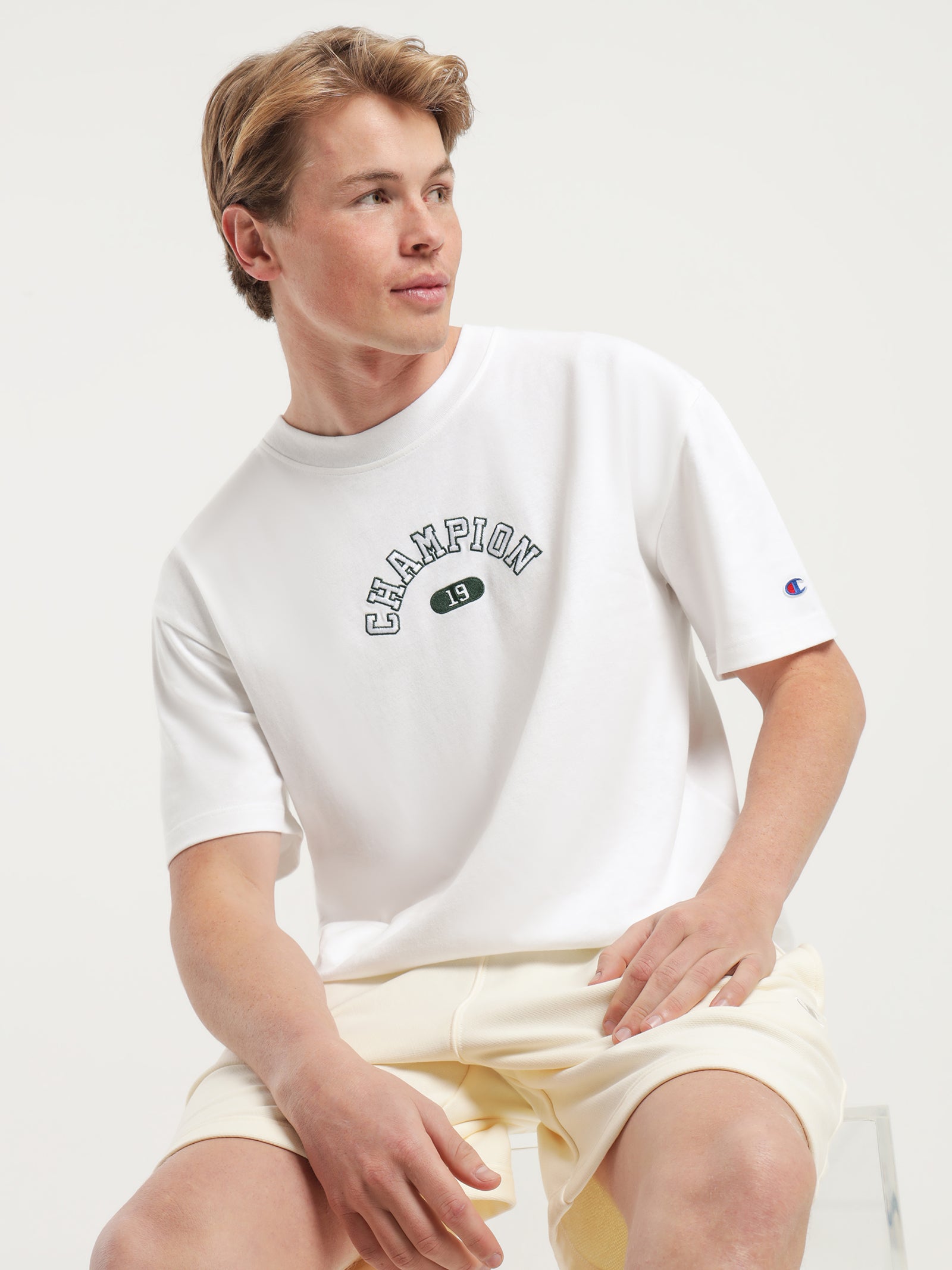 Heritage Arched T-Shirt in White