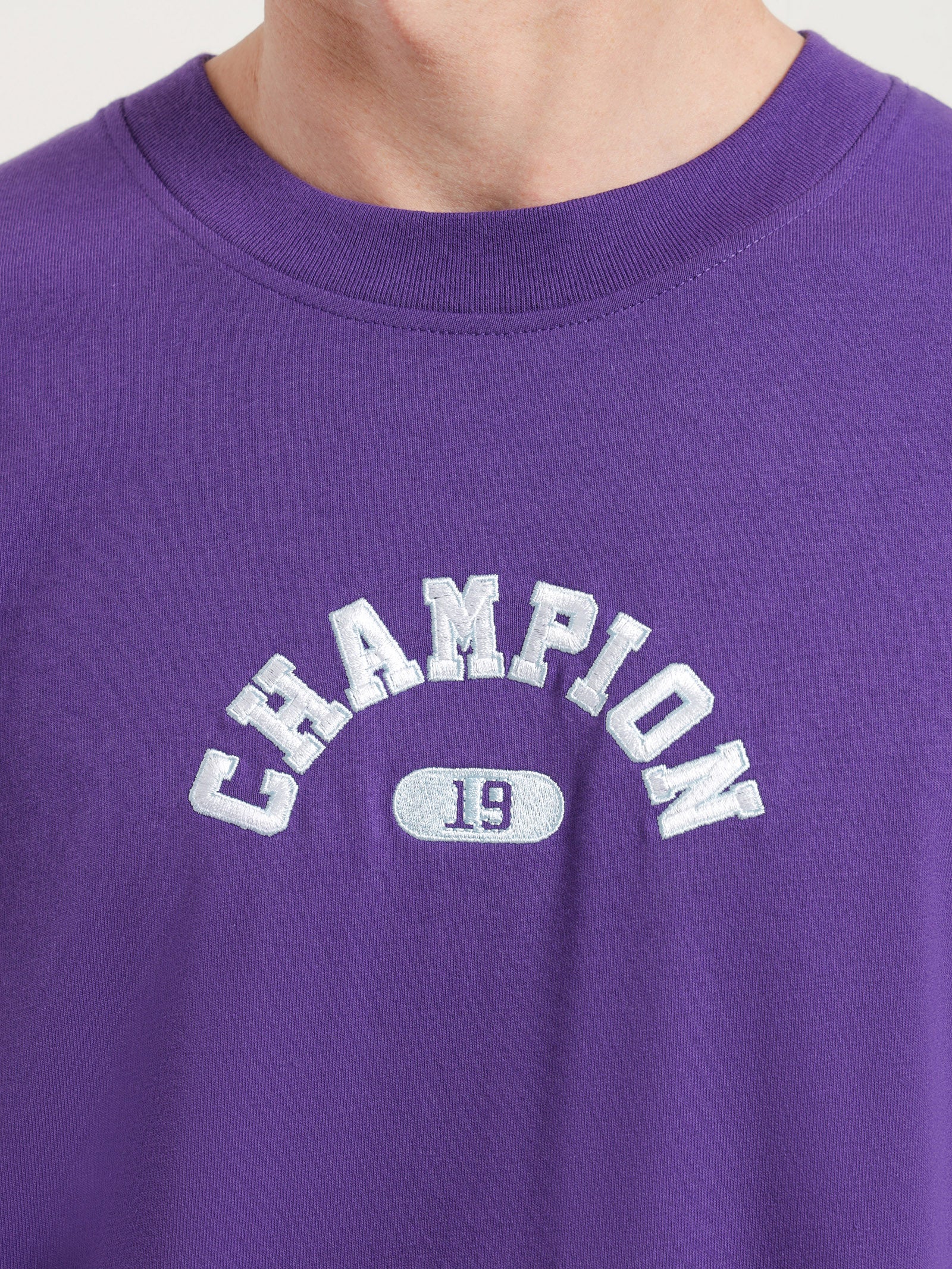 Heritage Arched T-Shirt in Purple