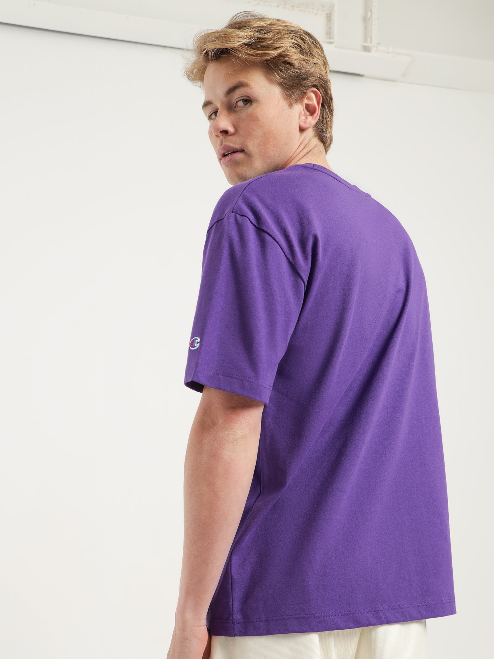 Heritage Arched T-Shirt in Purple