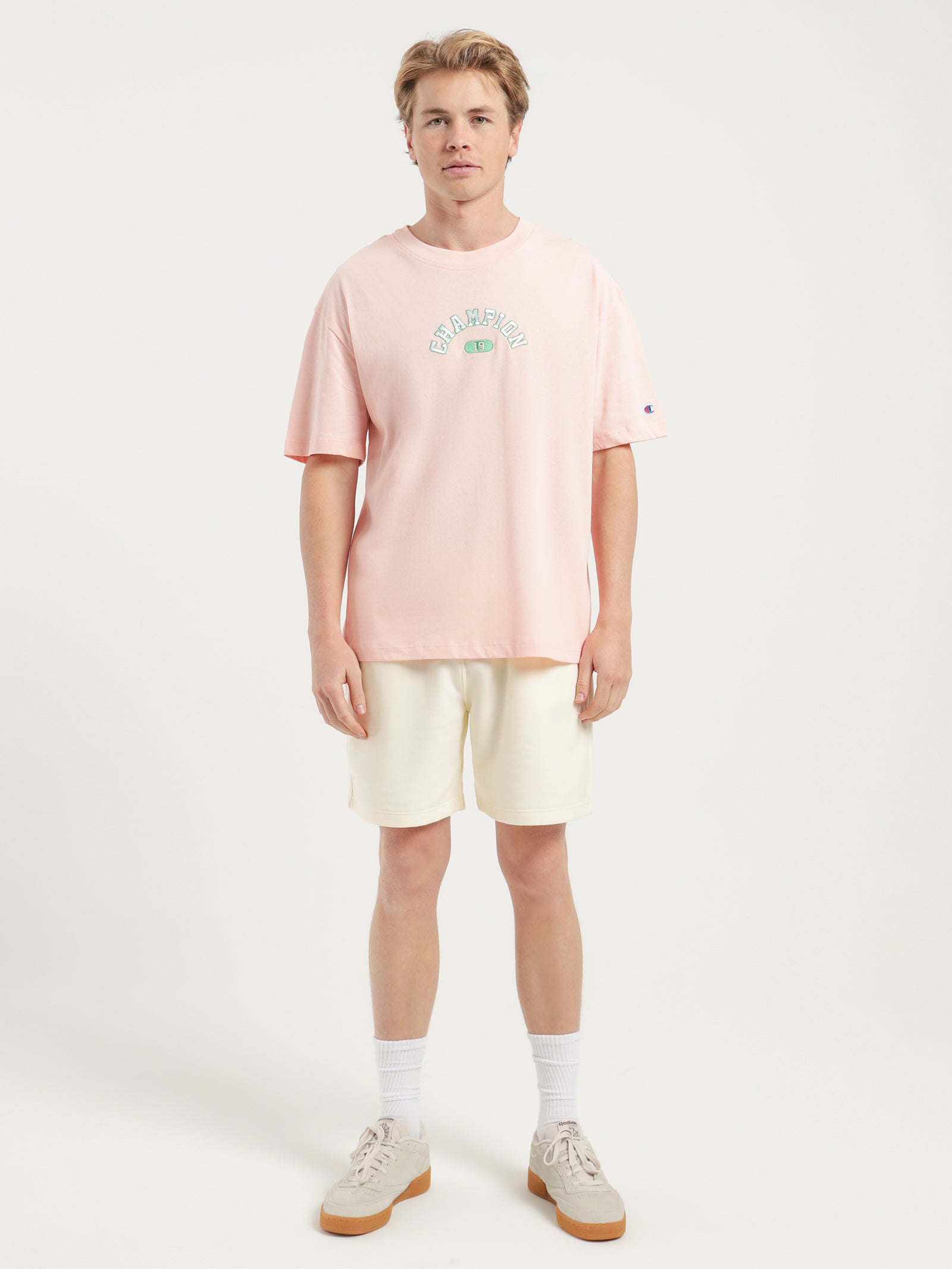 Heritage Arched T-Shirt in Primer Pink