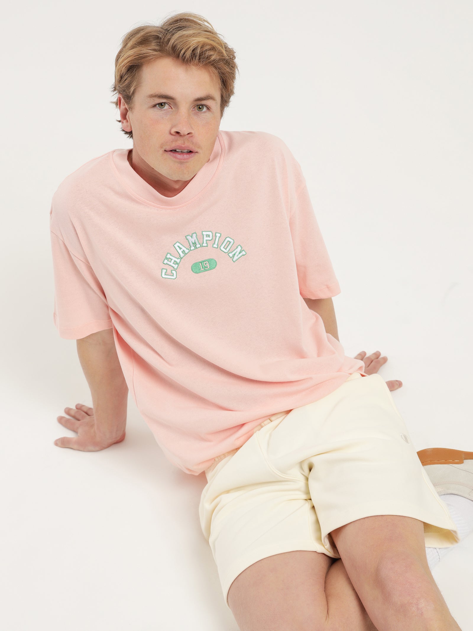 Heritage Arched T-Shirt in Primer Pink