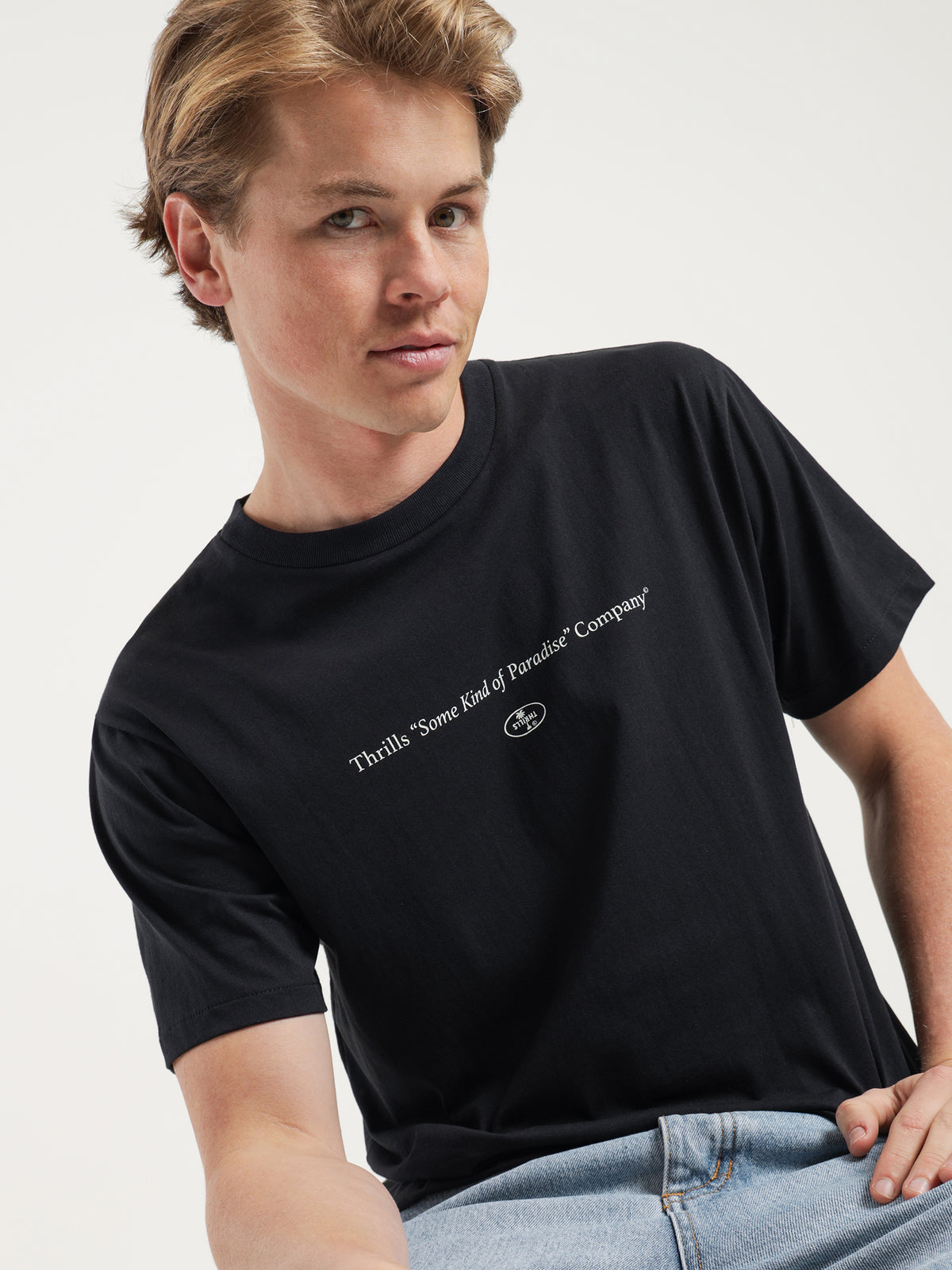 Thrills Some Kind of Paradise Merch Fit T-Shirt in Black | Black