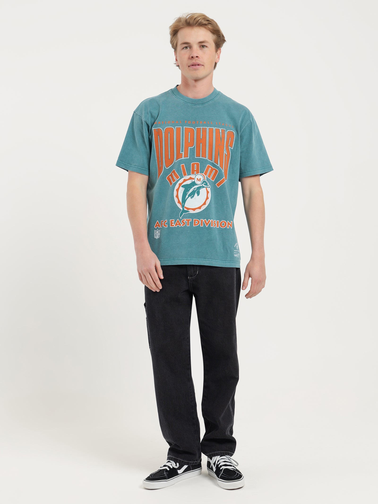 Miami Dolphins NFL T-Shirt in Vintage Teal - Glue Store