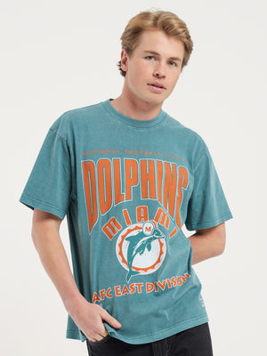 Miami Dolphins T-Shirt in Teal - Glue Store