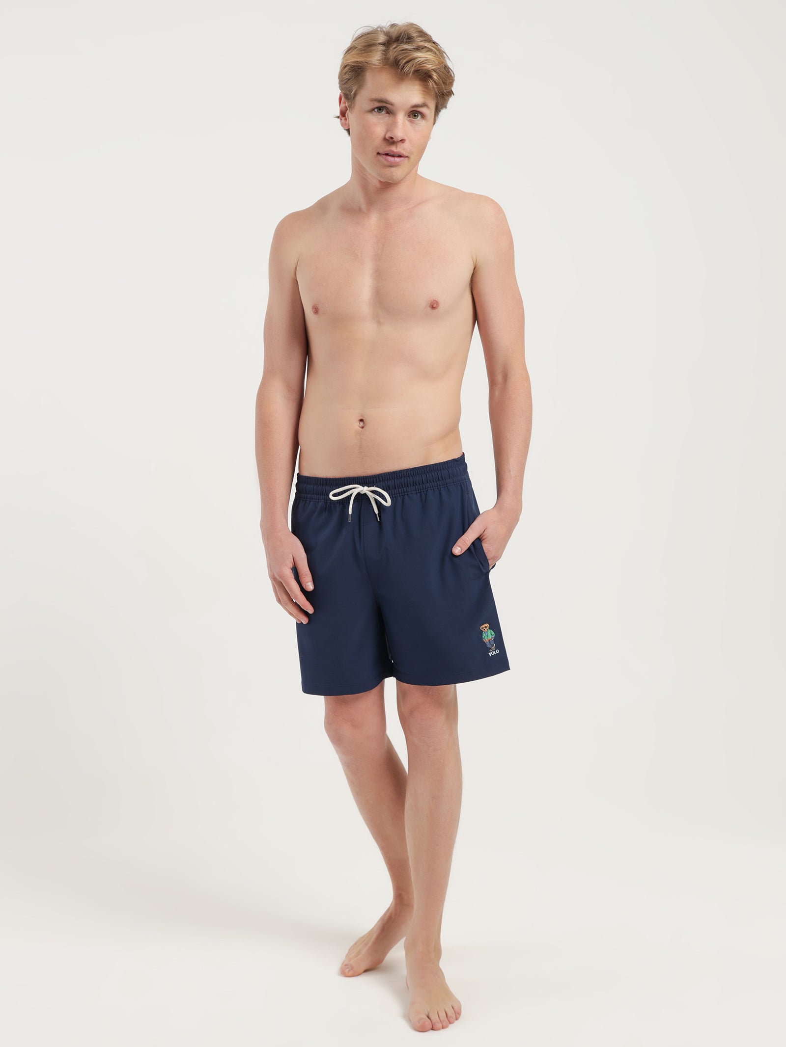 Bear Swim Shorts in Navy