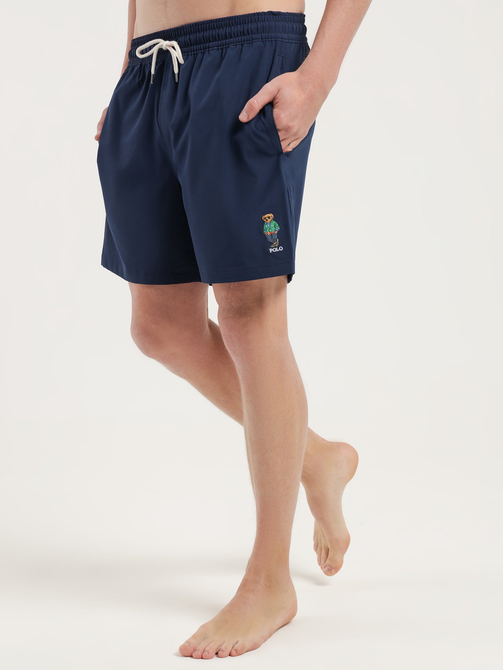 Bear Swim Shorts in Navy