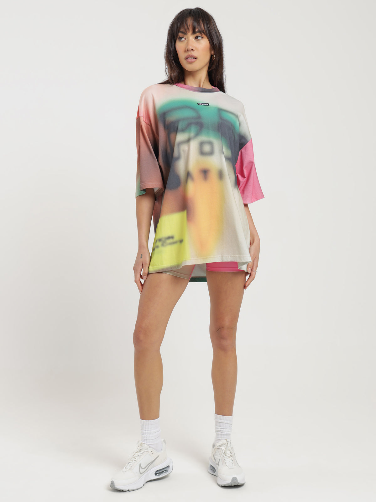 Pe Nation Immersion T-Shirt in Blur Multi Print | Multi