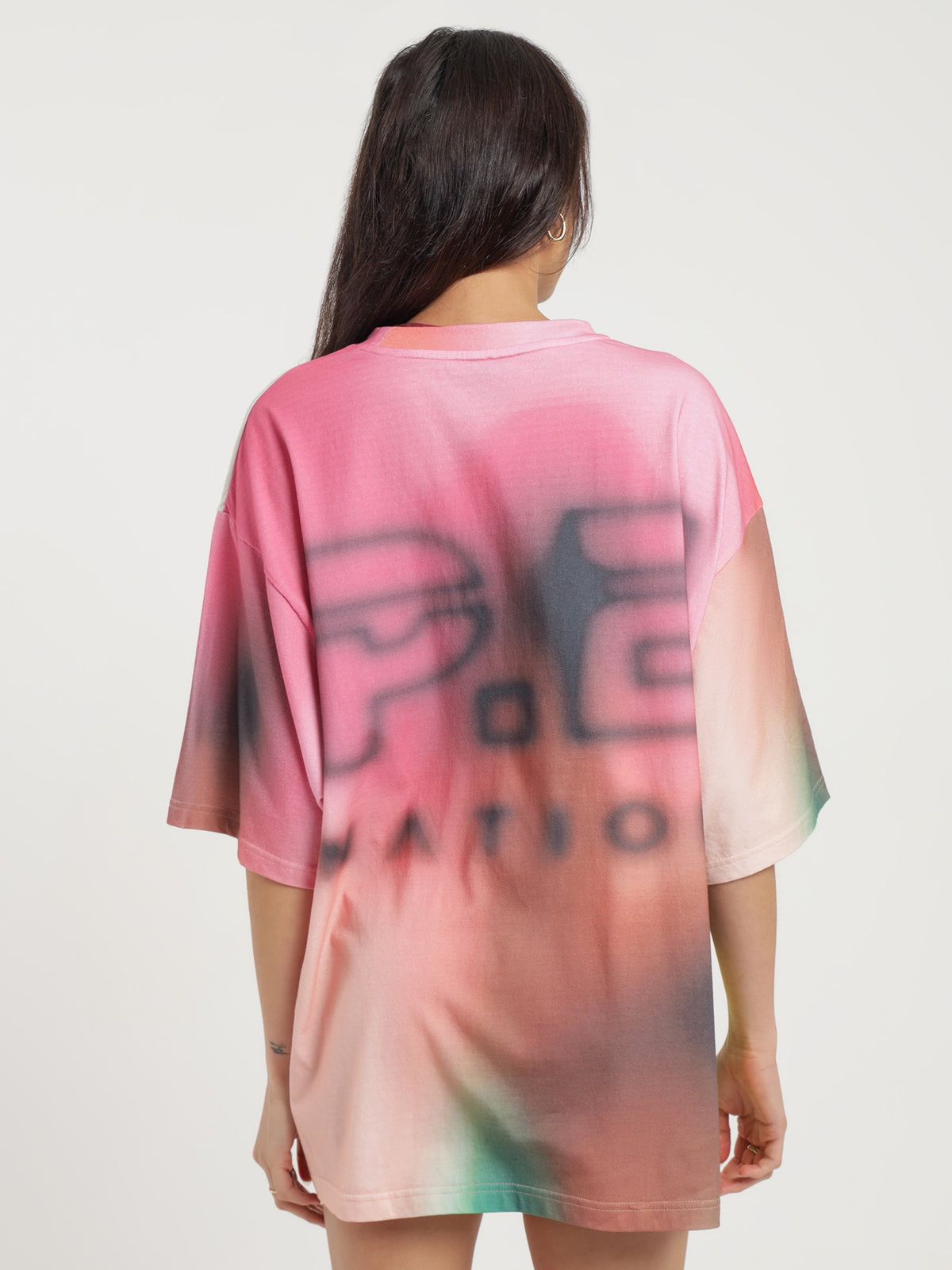 Pe Nation Immersion T-Shirt in Blur Multi Print | Multi