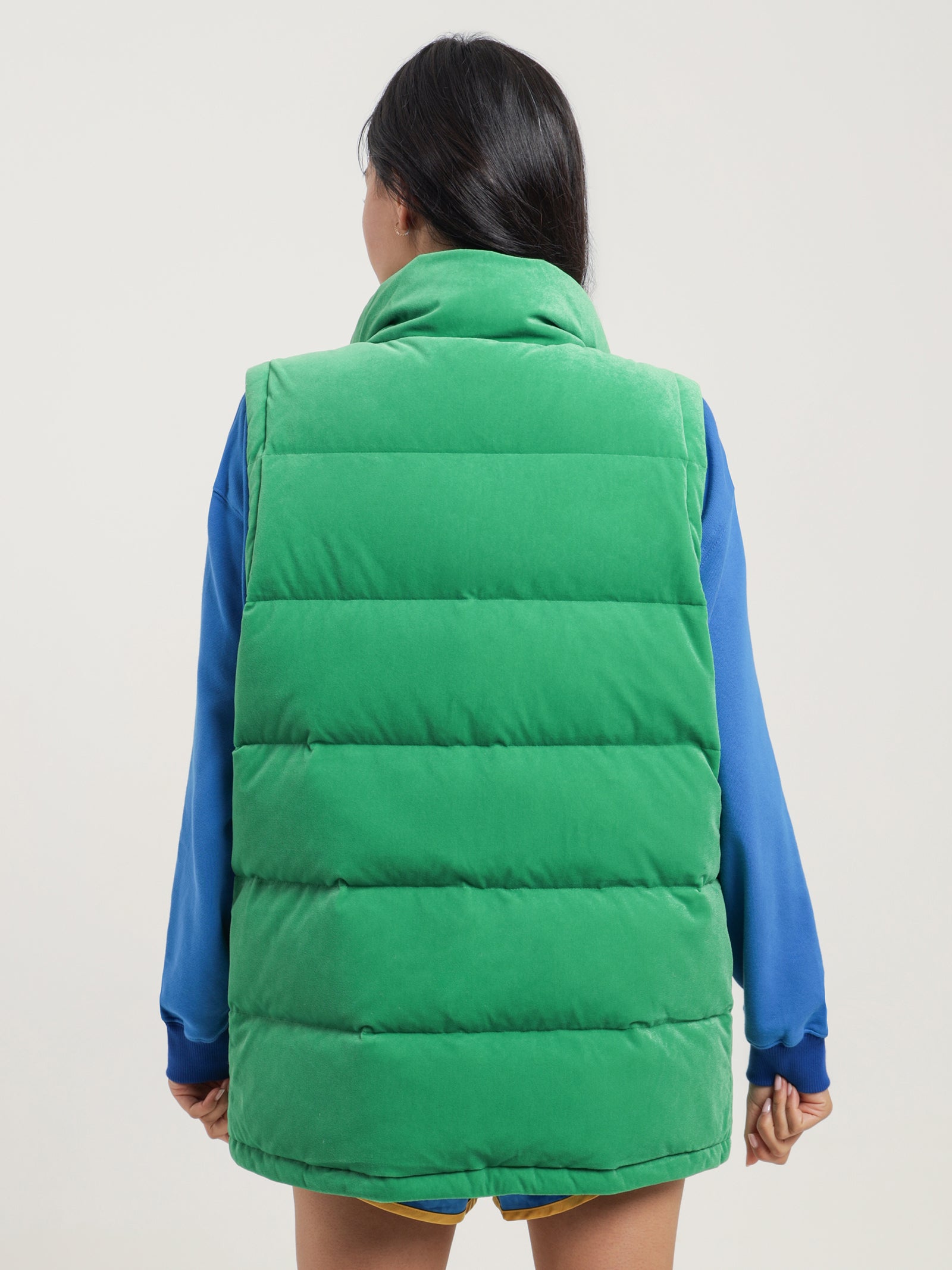 ADICOLOR 70s Heritage Now Velvet Vest in Green - Glue Store