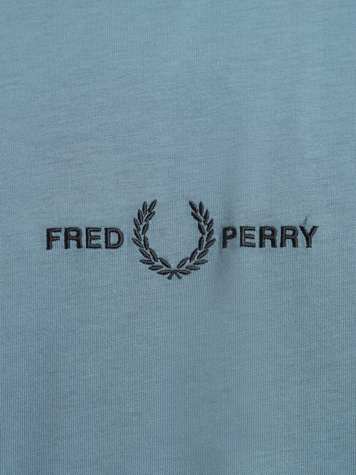 Fred Perry Embroidered T-Shirt in Ash Blue | Blue