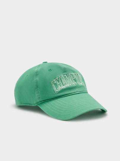 Contrast Stitch Cap in Green