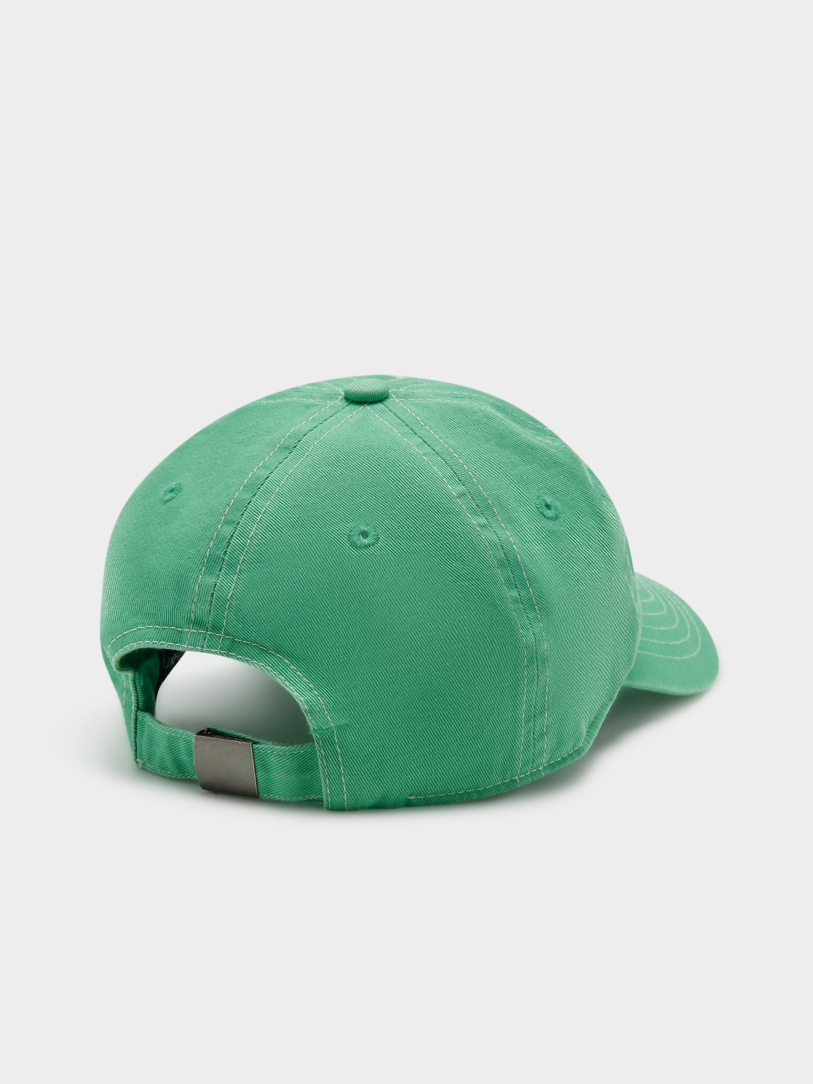 Contrast Stitch Cap in Green