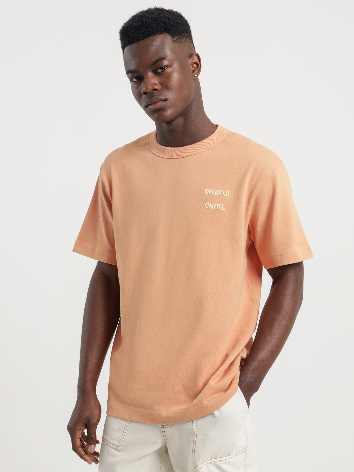 Weekend Cartel Cartel Logo T-Shirt in Citrus Orange | Citrus