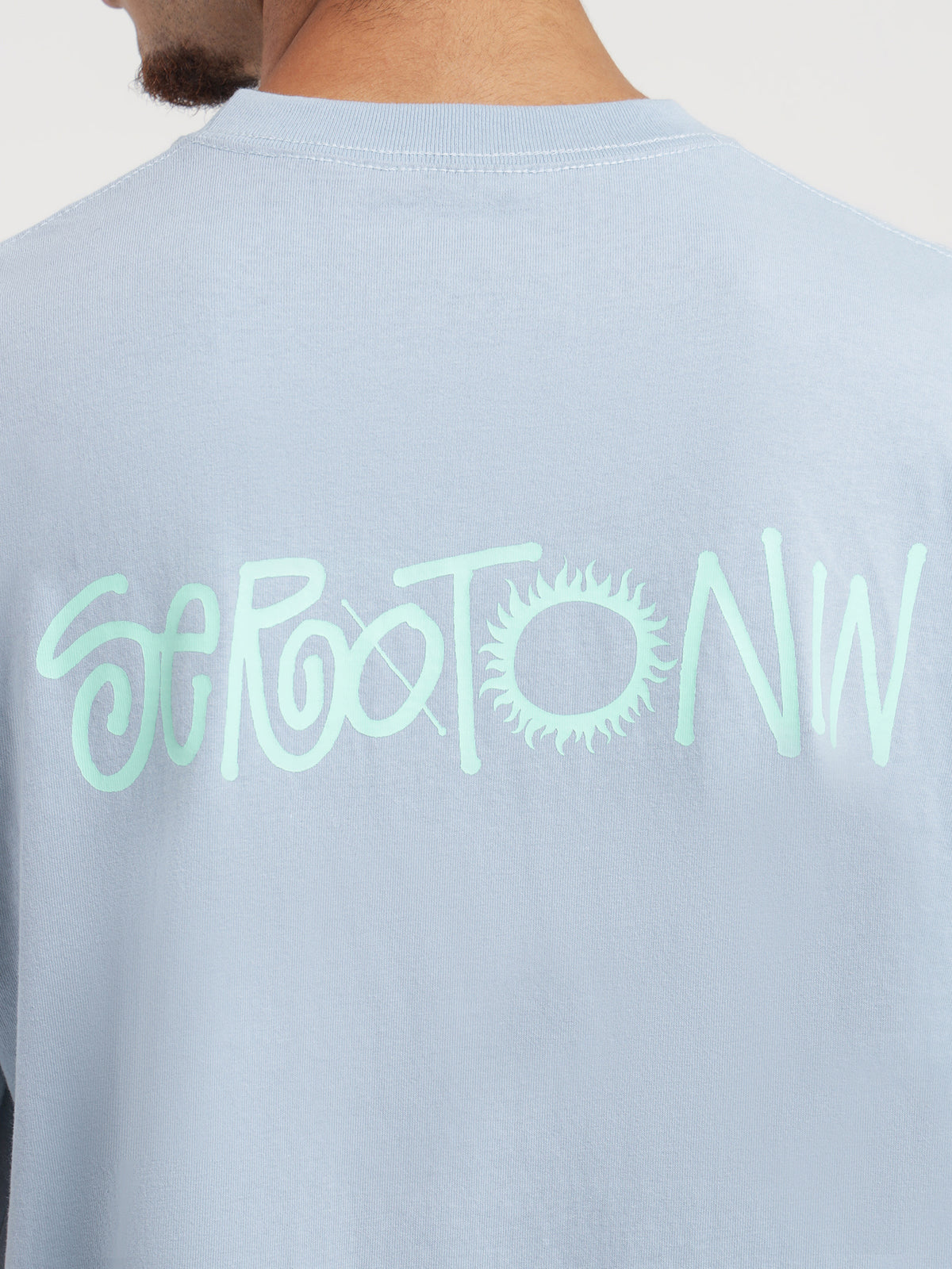 Stussy Serotonin Heavyweight T-Shirt in Light Blue | Light Blue