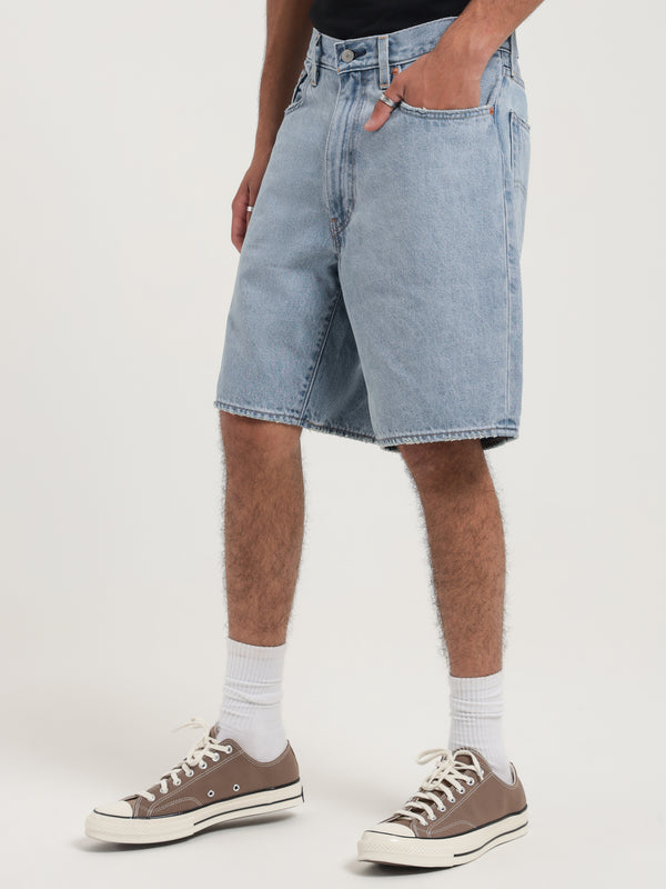 Levis Stay Baggy Shorts in Light Indigo Stonewash | Glue Store