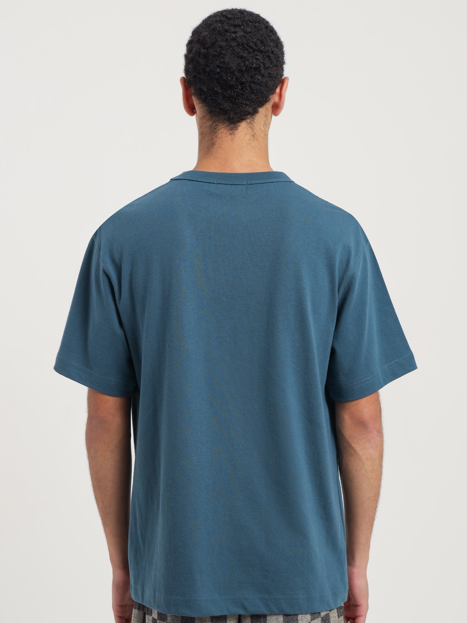 Heavyweight Crew T-Shirt in Pacific Blue - Glue Store