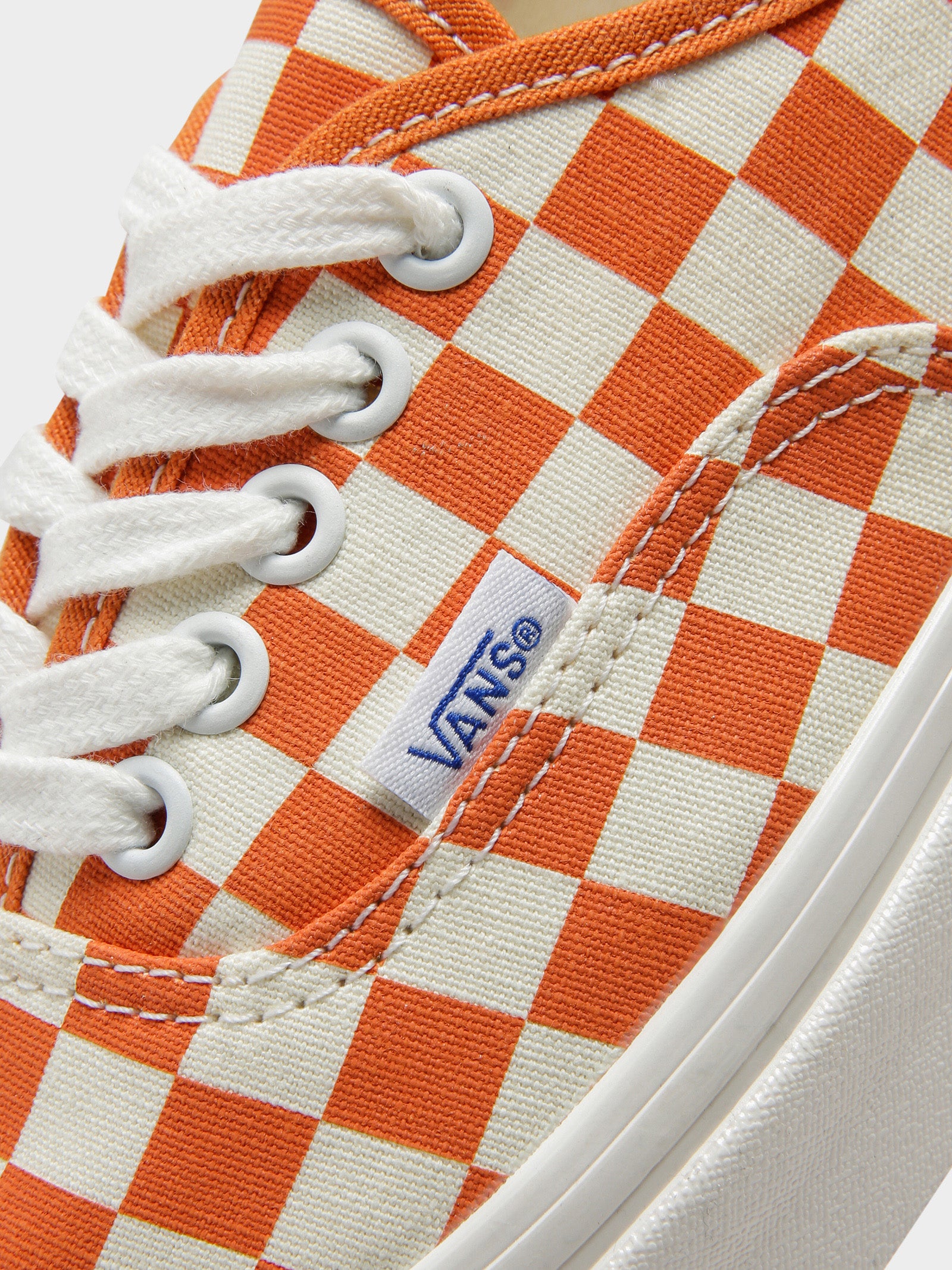 Checkerboard vans outlet orange