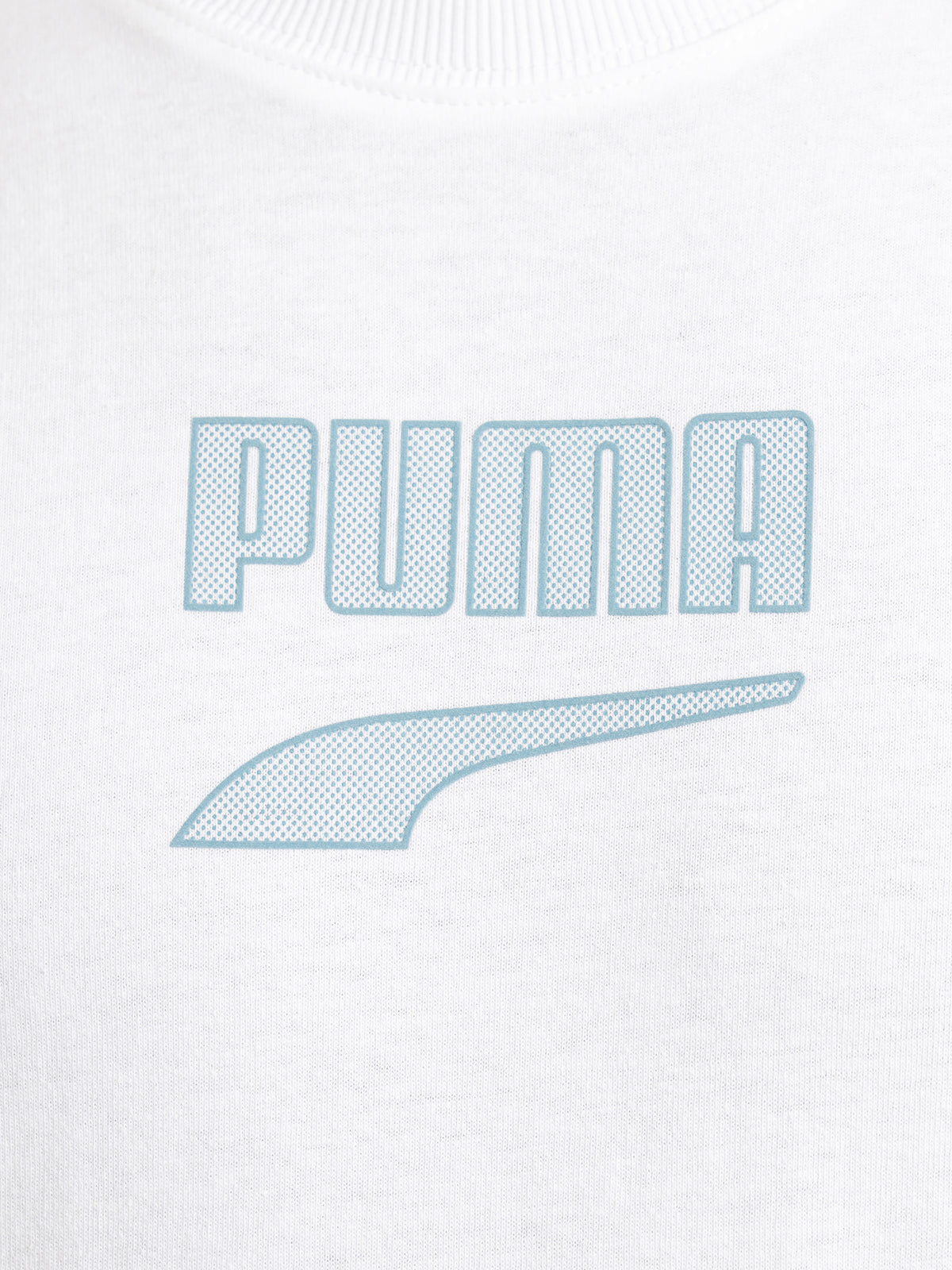 Puma Downtown Logo T-Shirt in White | White