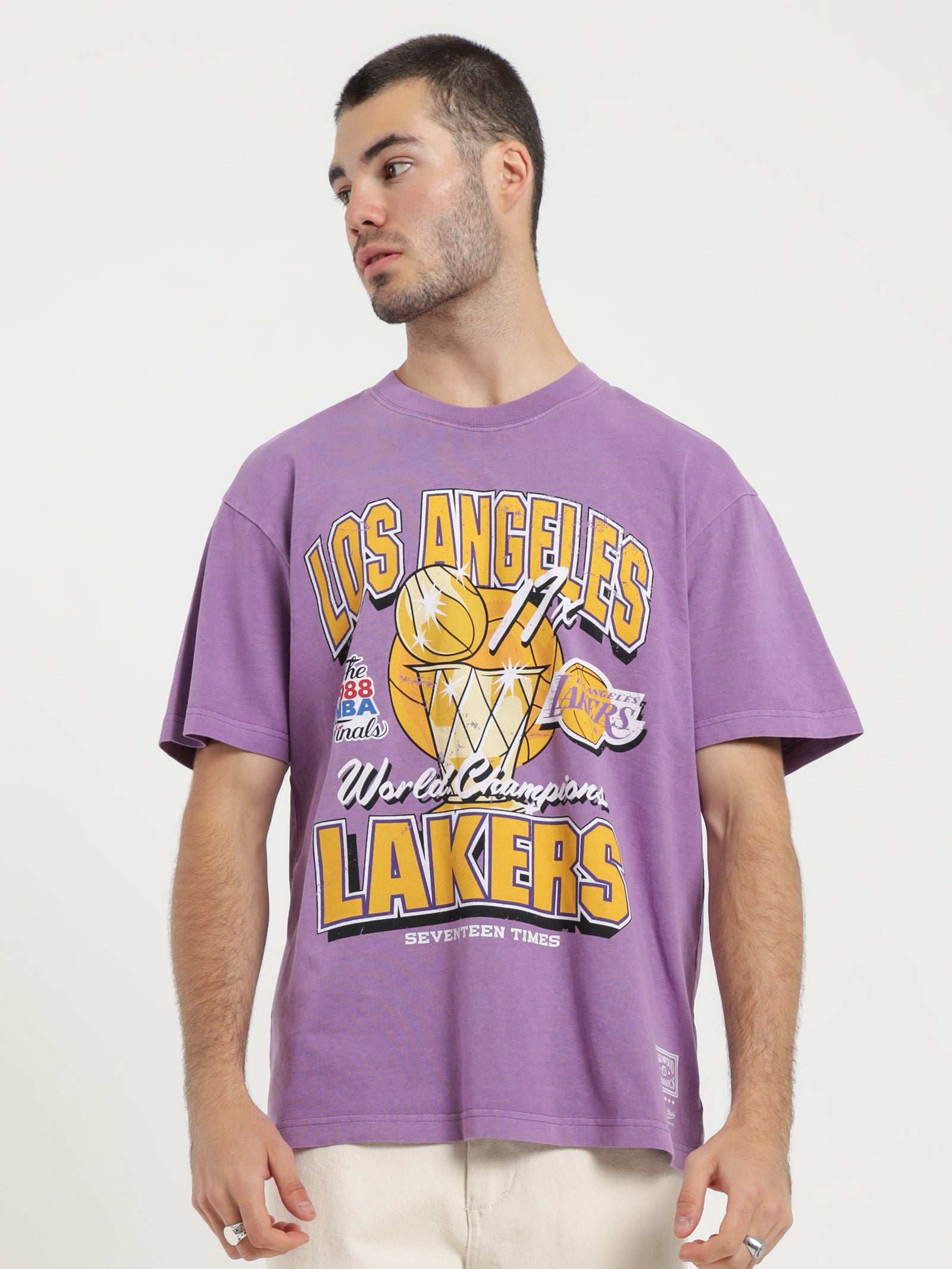 å Los Angeles Lakers T-Shirt in Faded Purple Purple | Glue Store