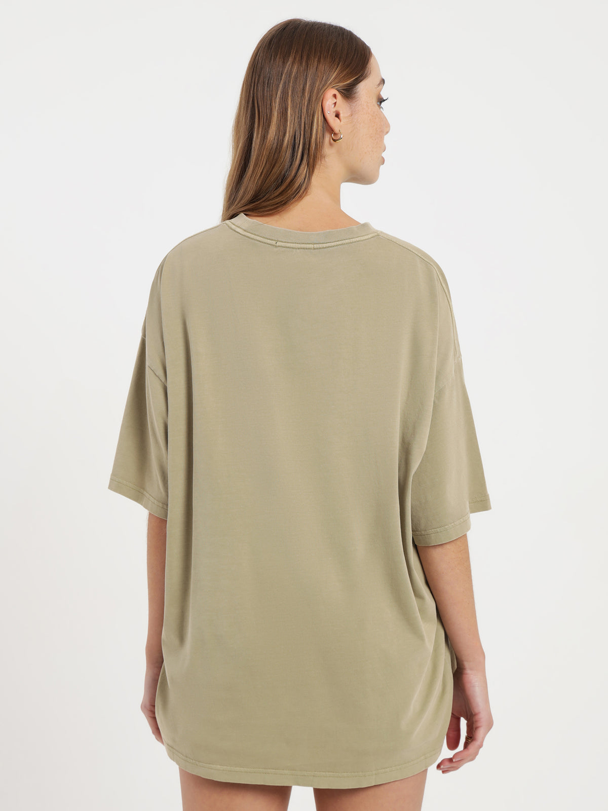 Beyond Her Beyond Originals Oversized T-Shirt in Desert & White | Desert-White