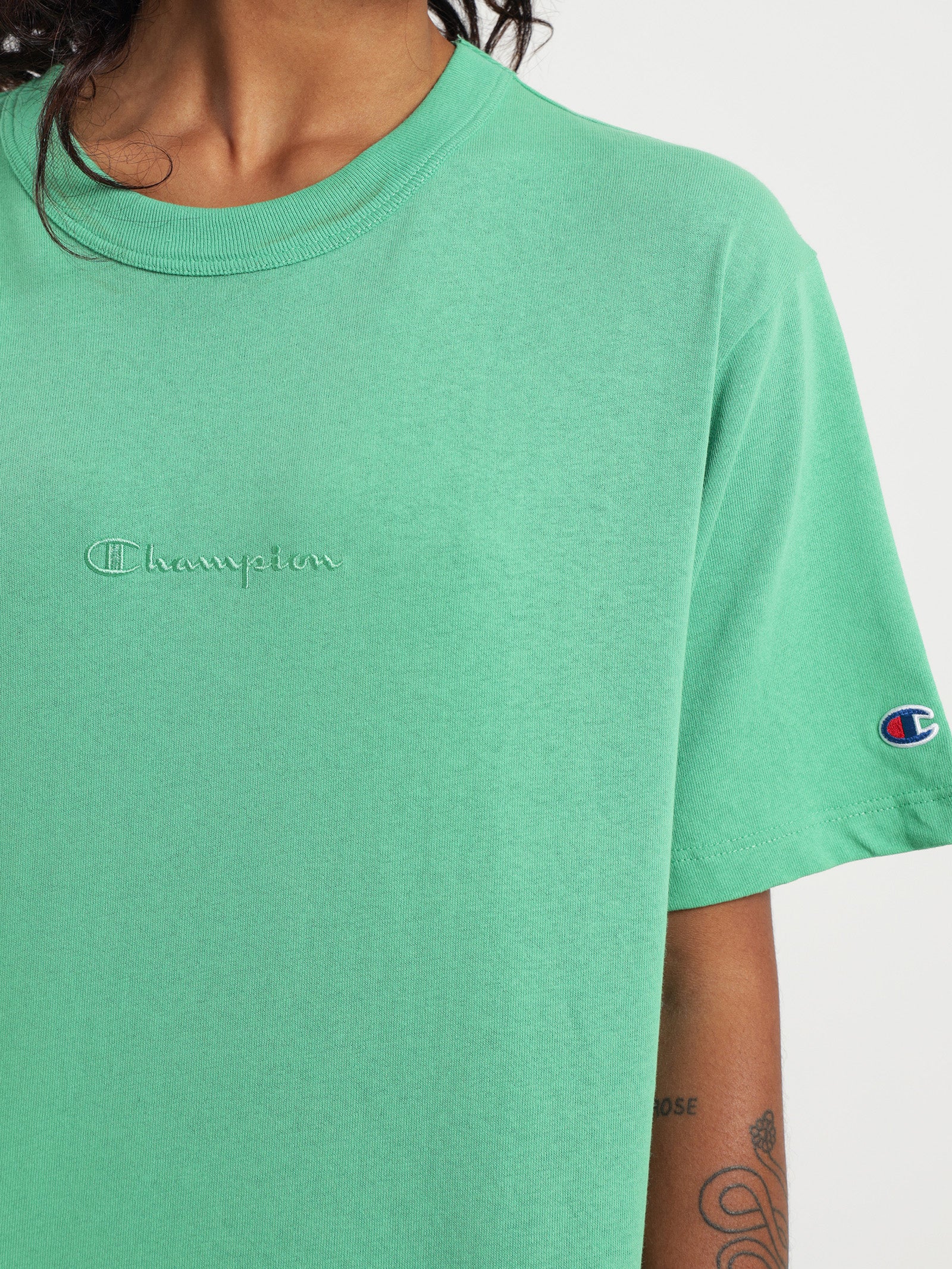 Heritage Oversized T-Shirt in Green Crisp