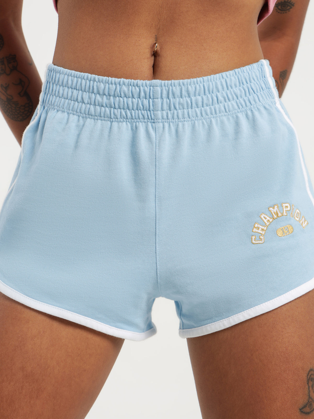 Champion Heritage Varsity Gym Shorts in Candid Blue | Blue