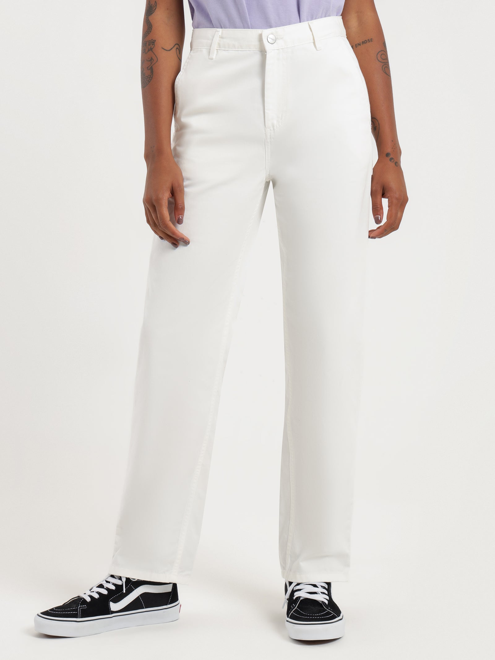 W' Pierce Pants in Off White