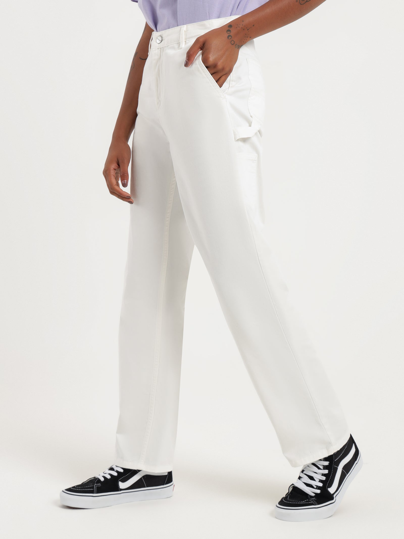 W' Pierce Pants in Off White