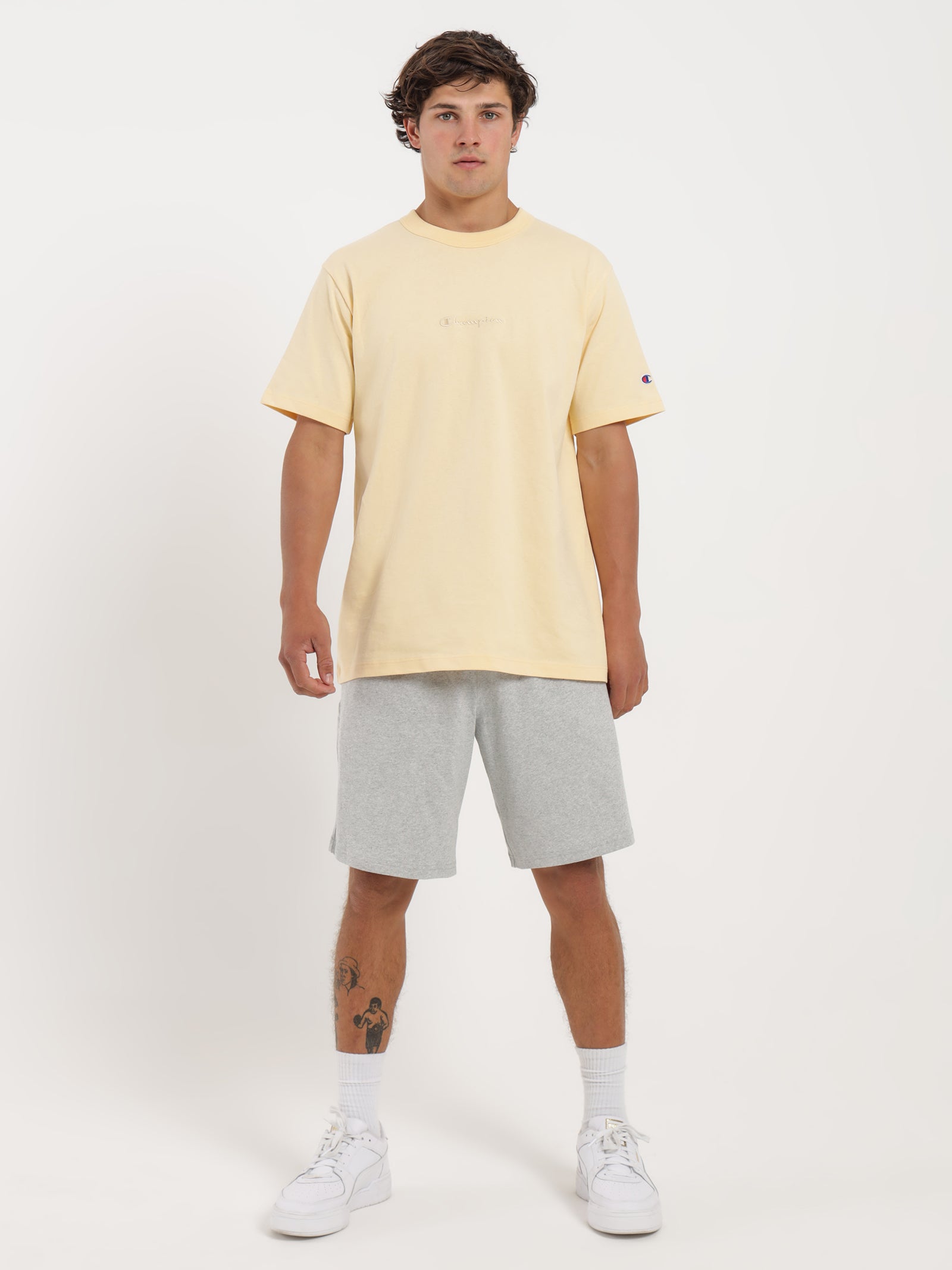 Heavyweight Jersey Shorts in Oxford Heather