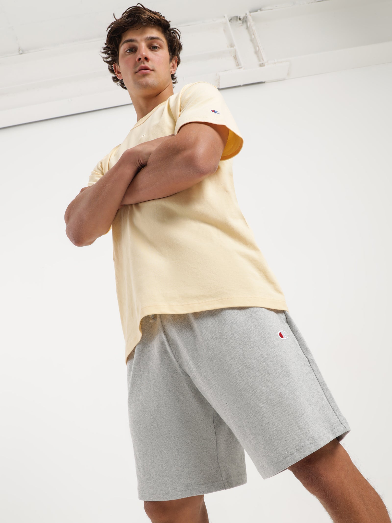 Heavyweight Jersey Shorts in Oxford Heather