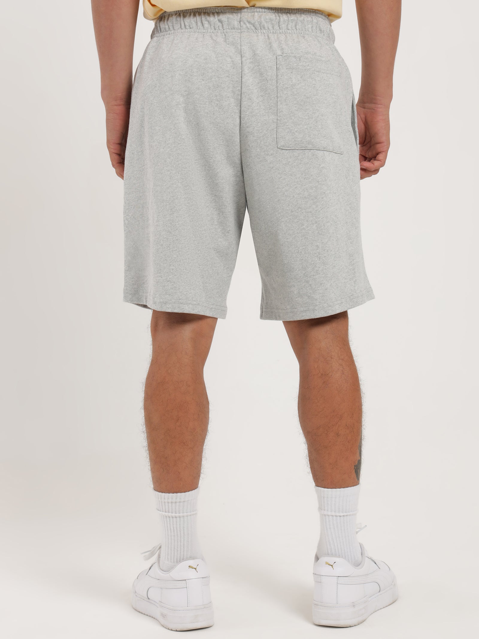 Heavyweight Jersey Shorts in Oxford Heather