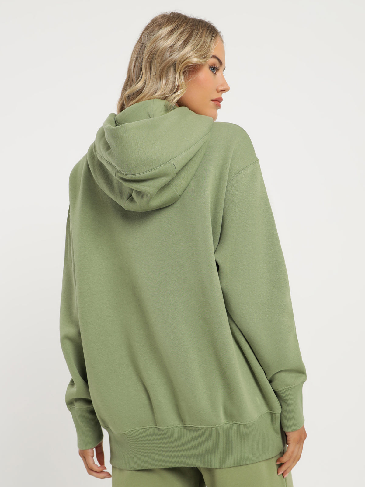 Nike Sportswear Phoenix Fleece Oversized Hoodie in Alligator Green | Olive