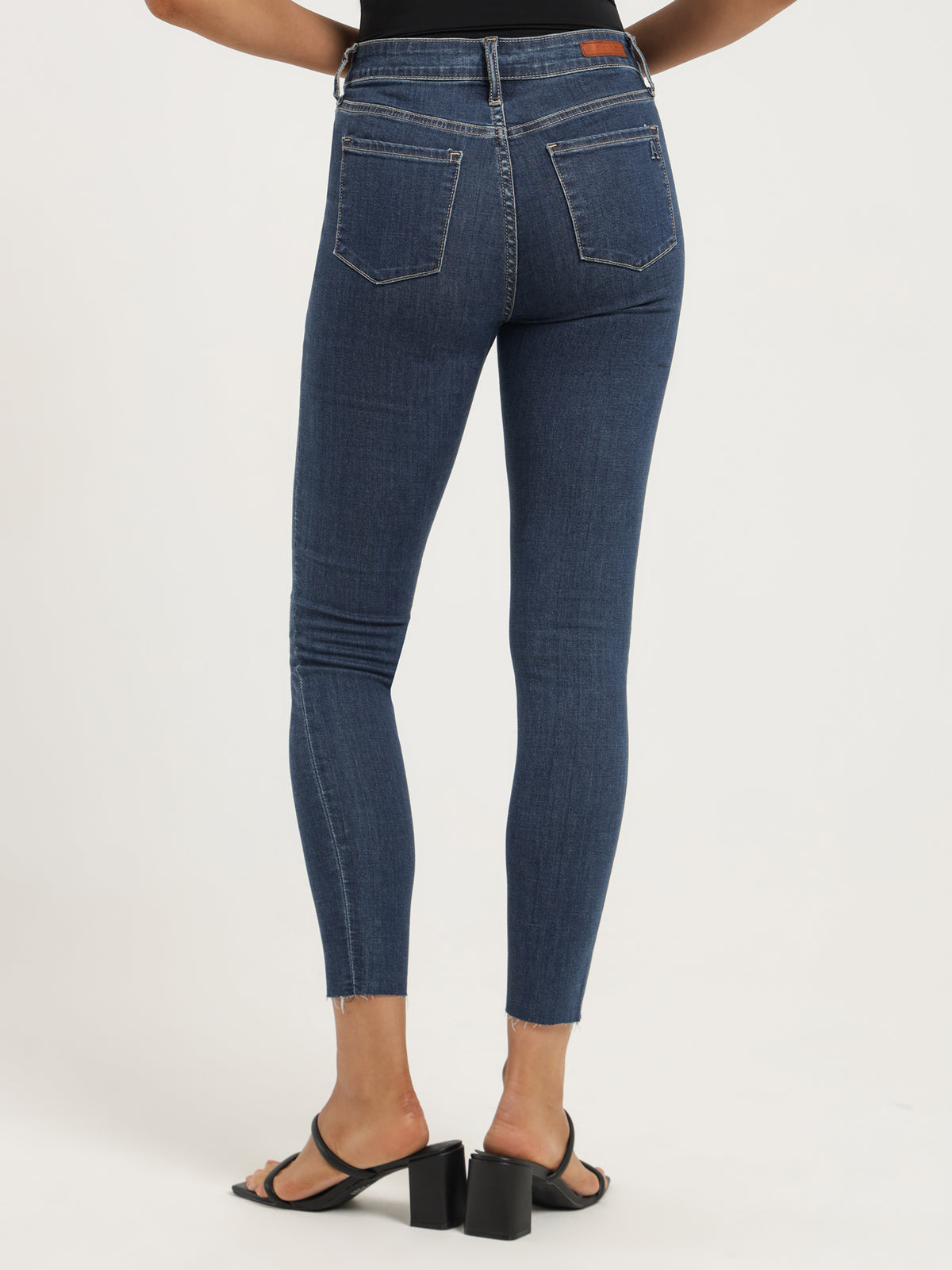 Articles Of Society High Lisa Skinny Jeans in Blue Rinse | Dark Medium Rinse