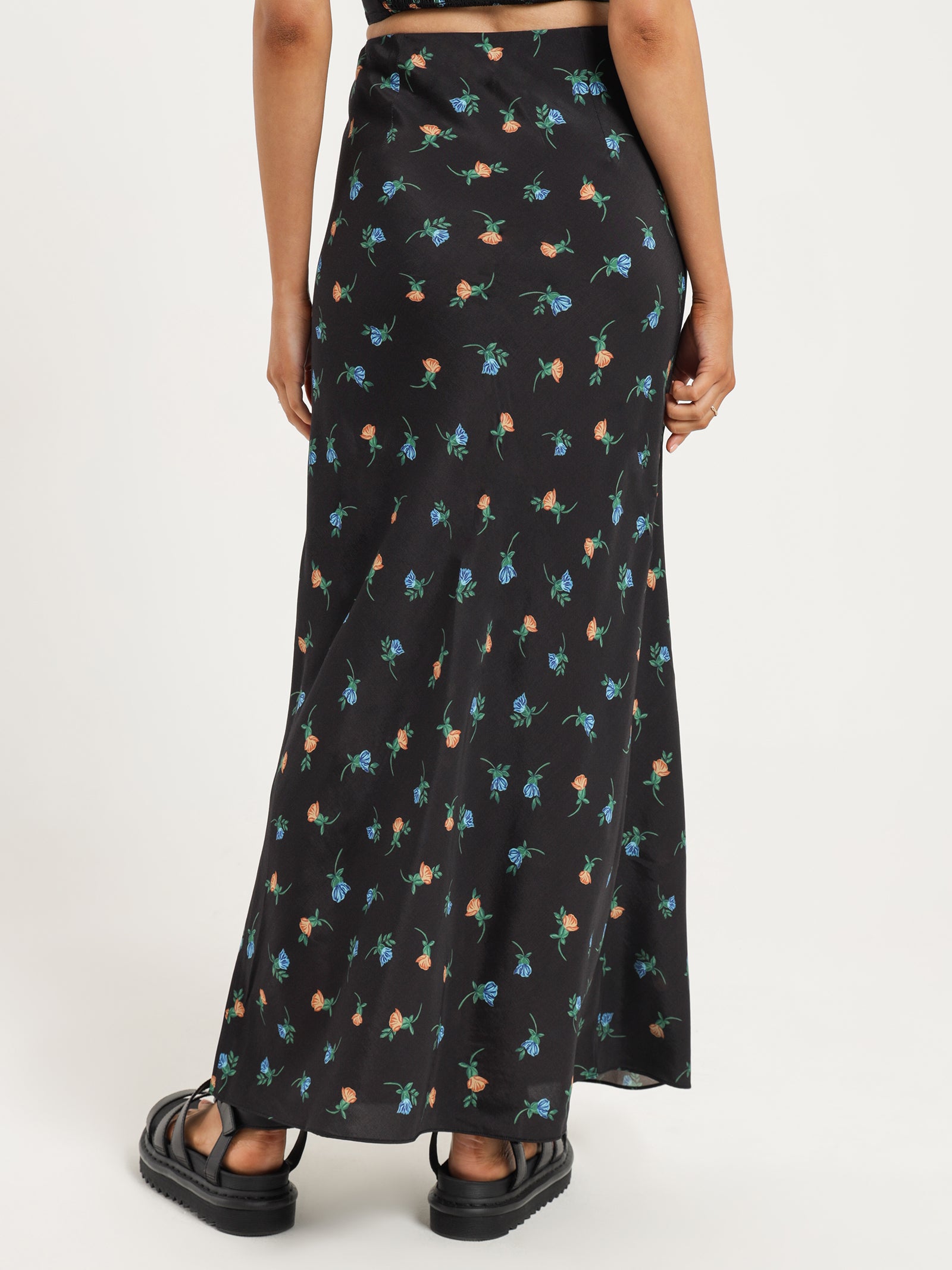 Lover Midi Skirt in Forget Me Not