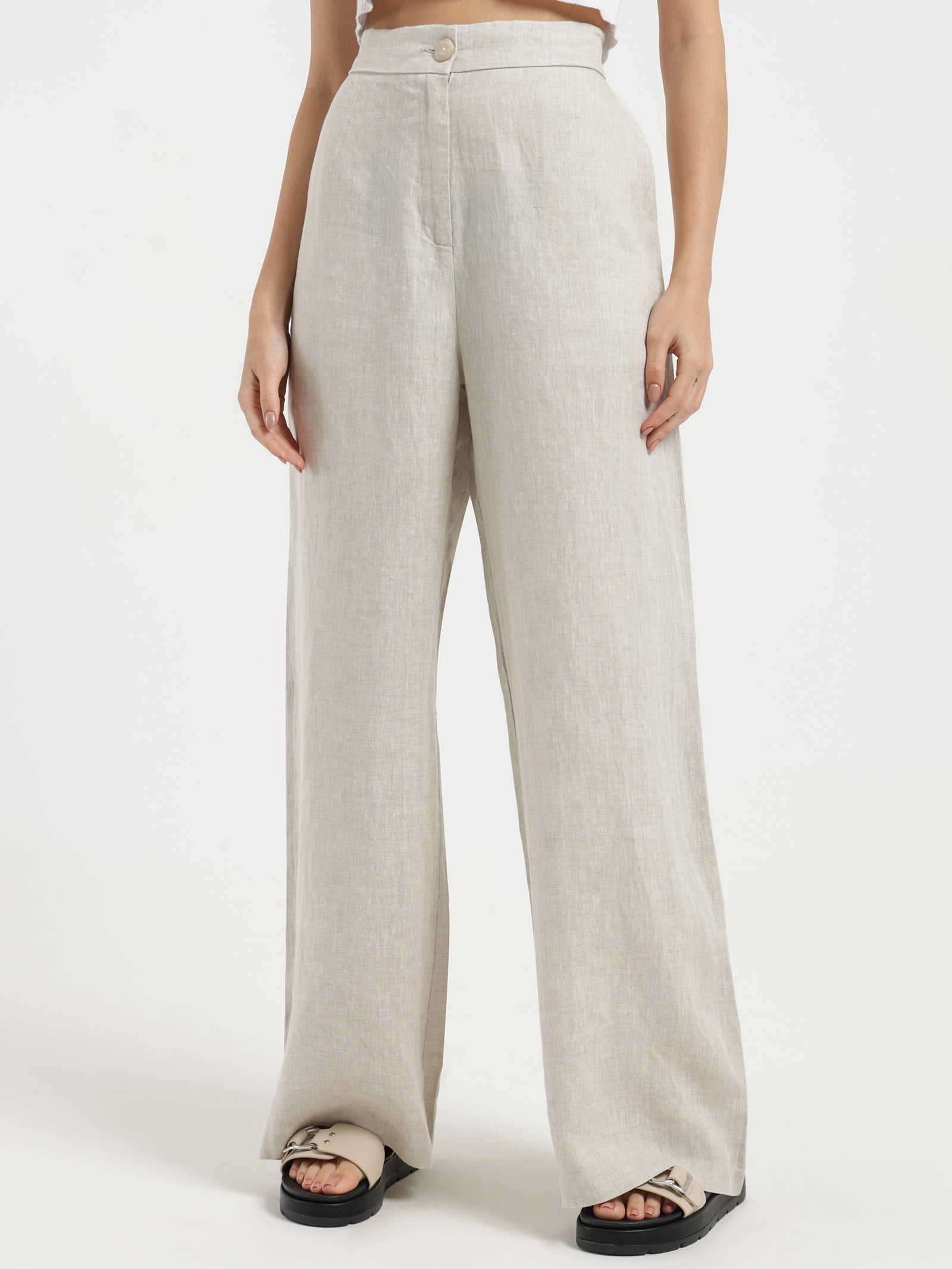 Nude lucy Sima Linen Pants in Natural Natural | Glue Store