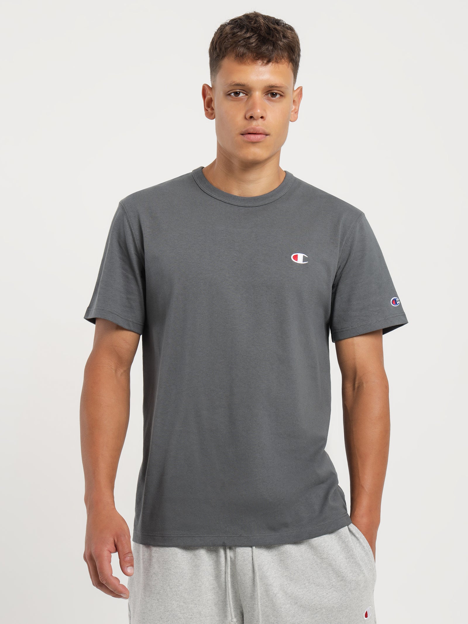 C Logo Heritage T-Shirt in Seal Bay