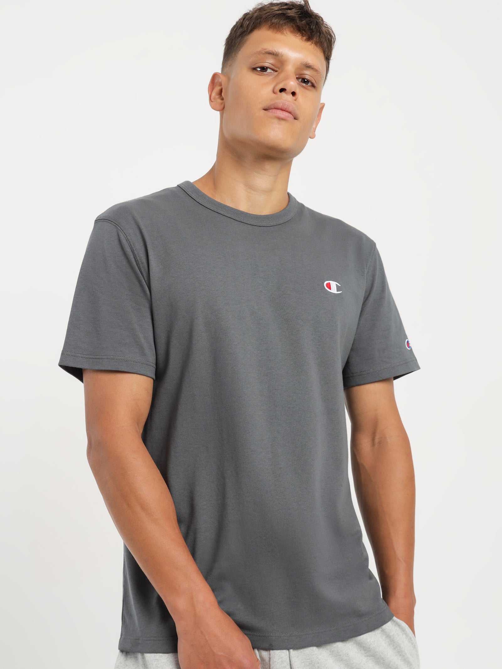 C Logo Heritage T-Shirt in Seal Bay