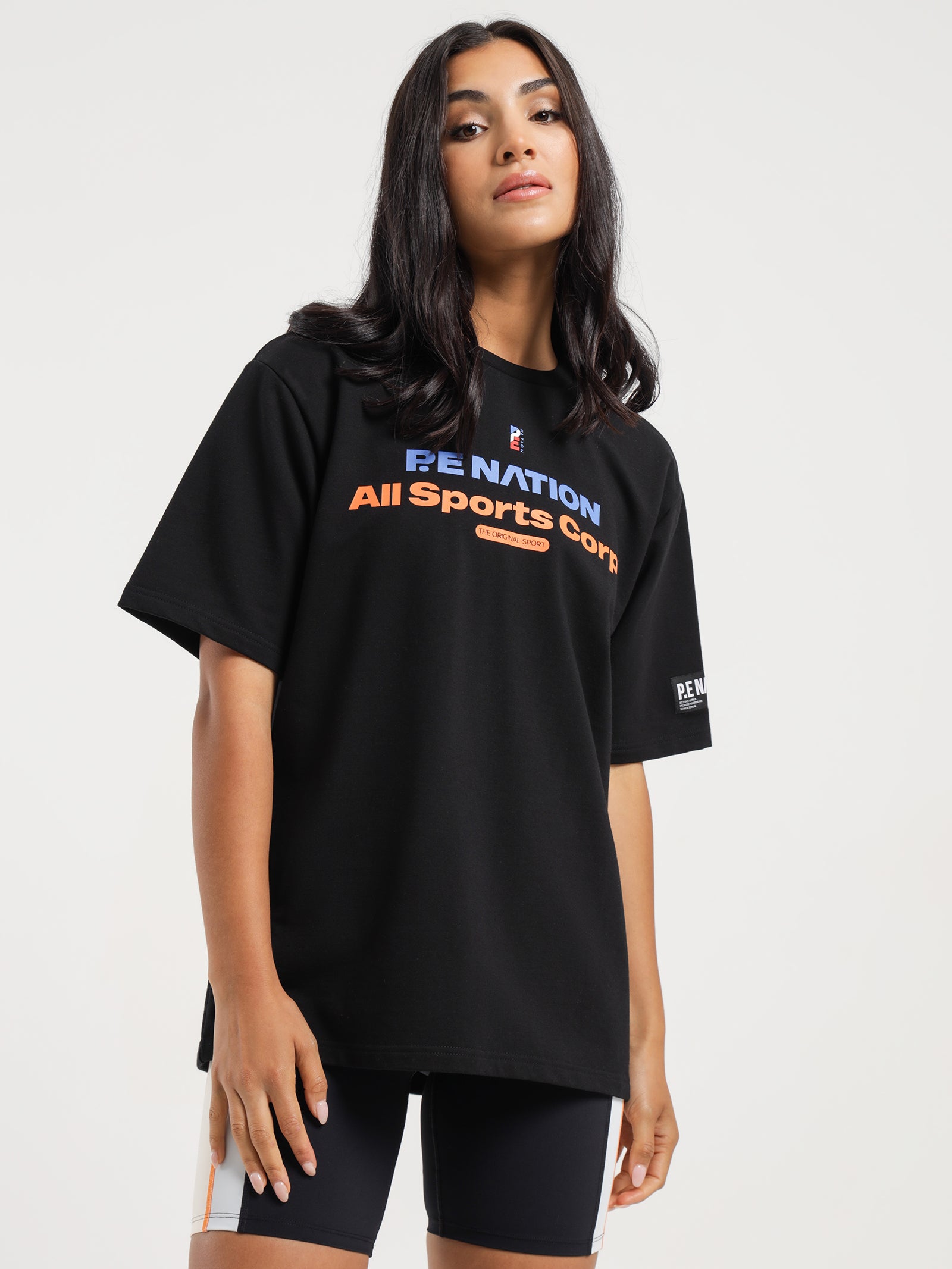 Pe nation Capacity T-Shirt in Black Black | Glue Store