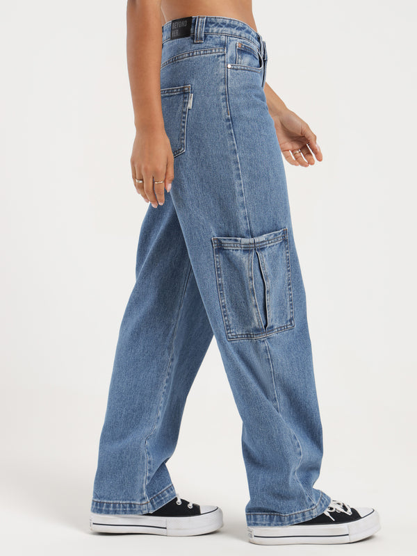 Beyond her Taylor Relaxed Carpenter Jeans in River River | Glue Store