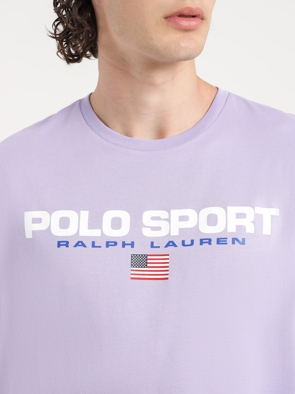 Polo Ralph Lauren Sport Logo T-Shirt in Sky Lavender | Lavender