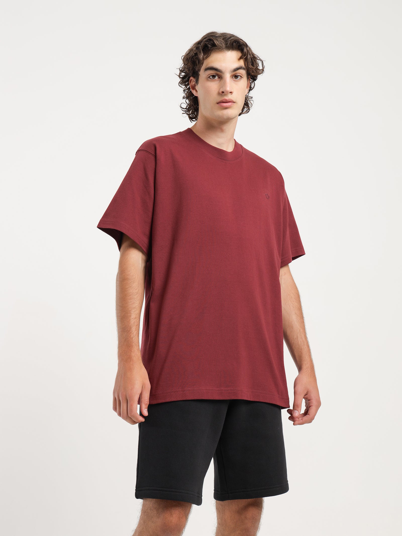 Adicolor Contempo T-Shirt in Shadow Red