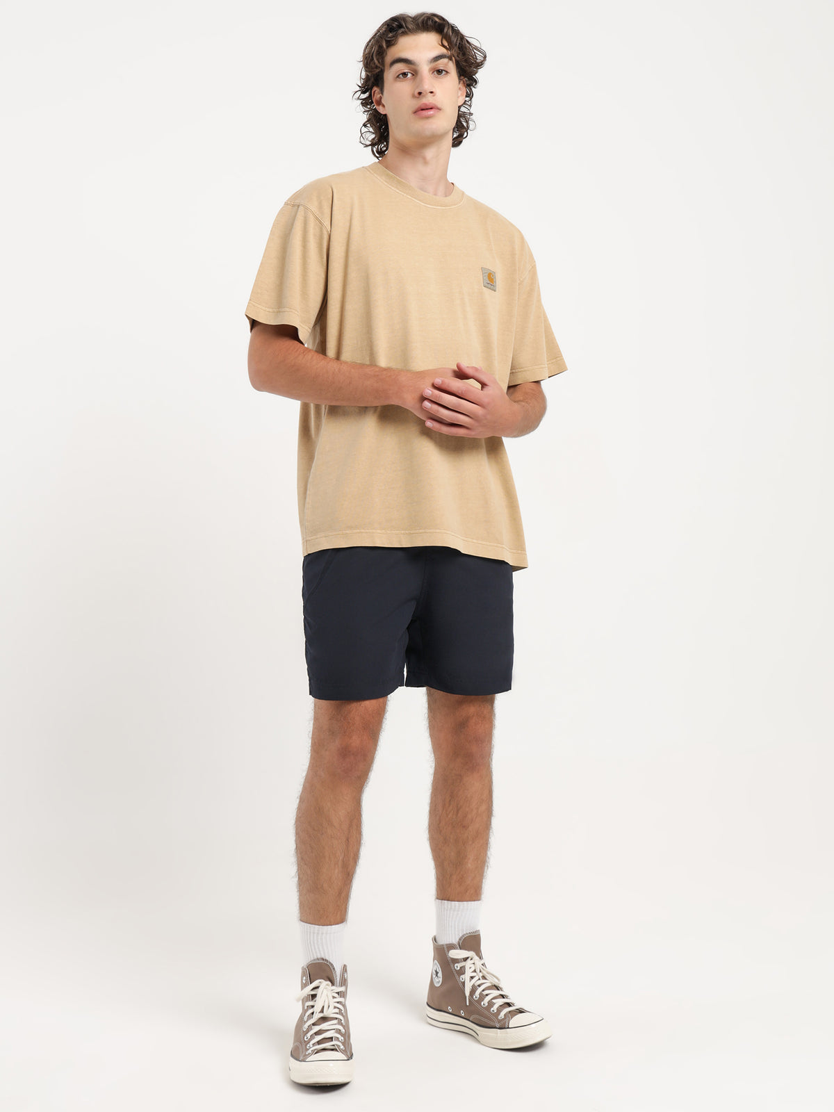 Carhartt Wip Short Sleeve Vista T-Shirt in Brown | Brown