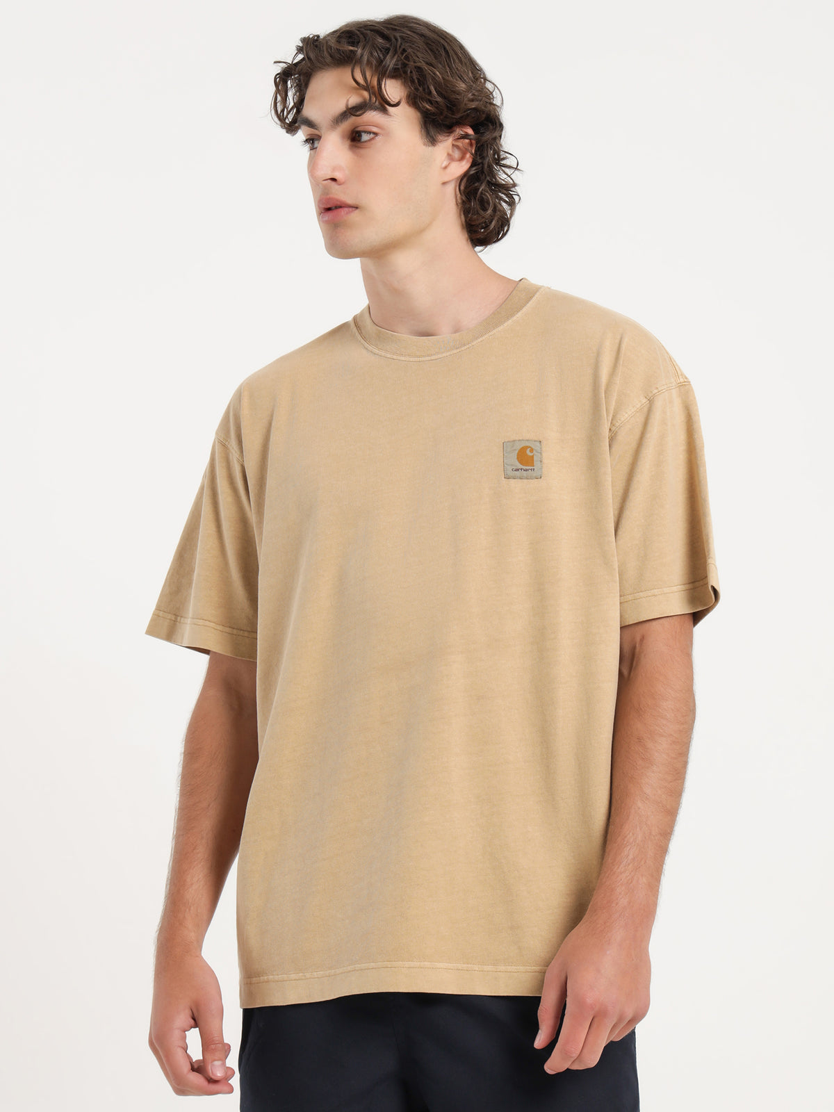 Carhartt Wip Short Sleeve Vista T-Shirt in Brown | Brown